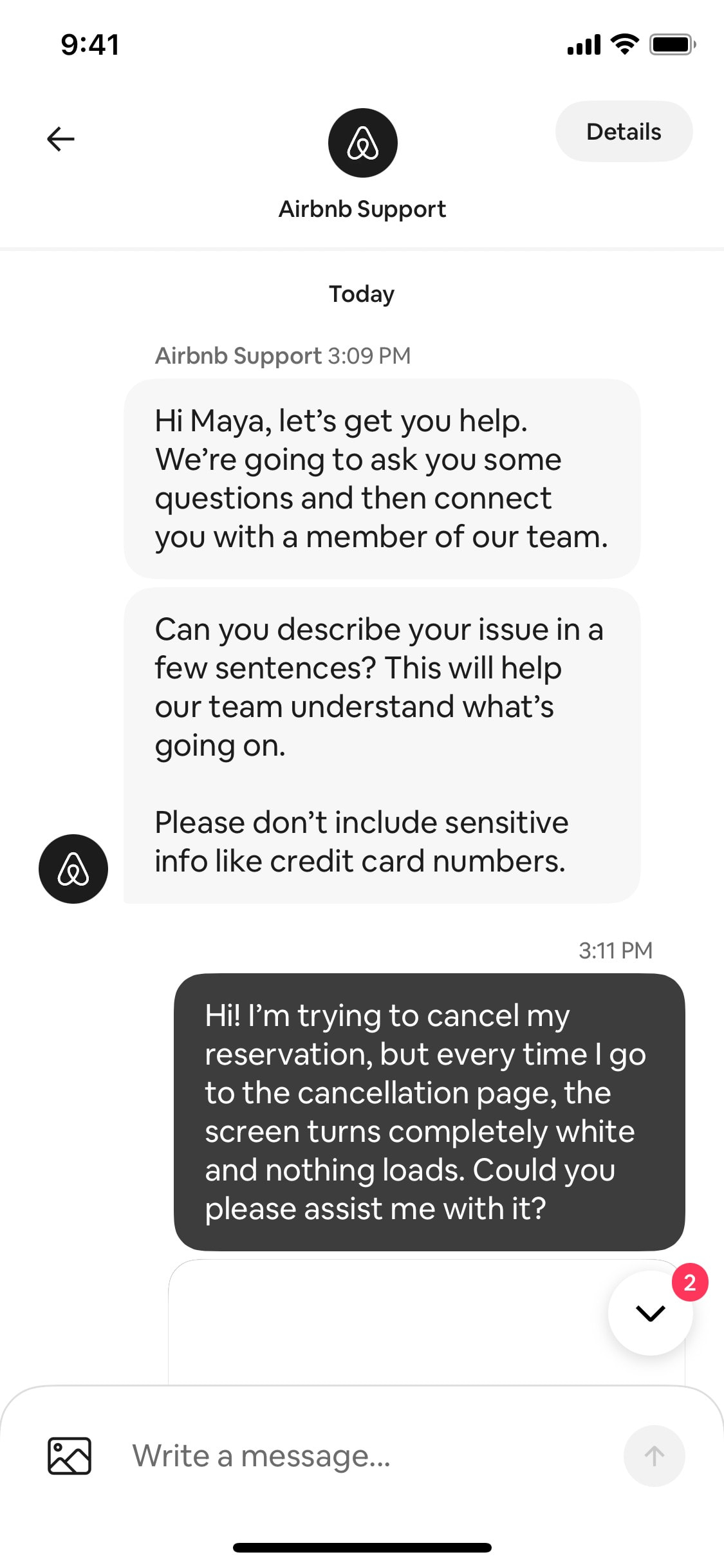 Airbnb iOS screen 293