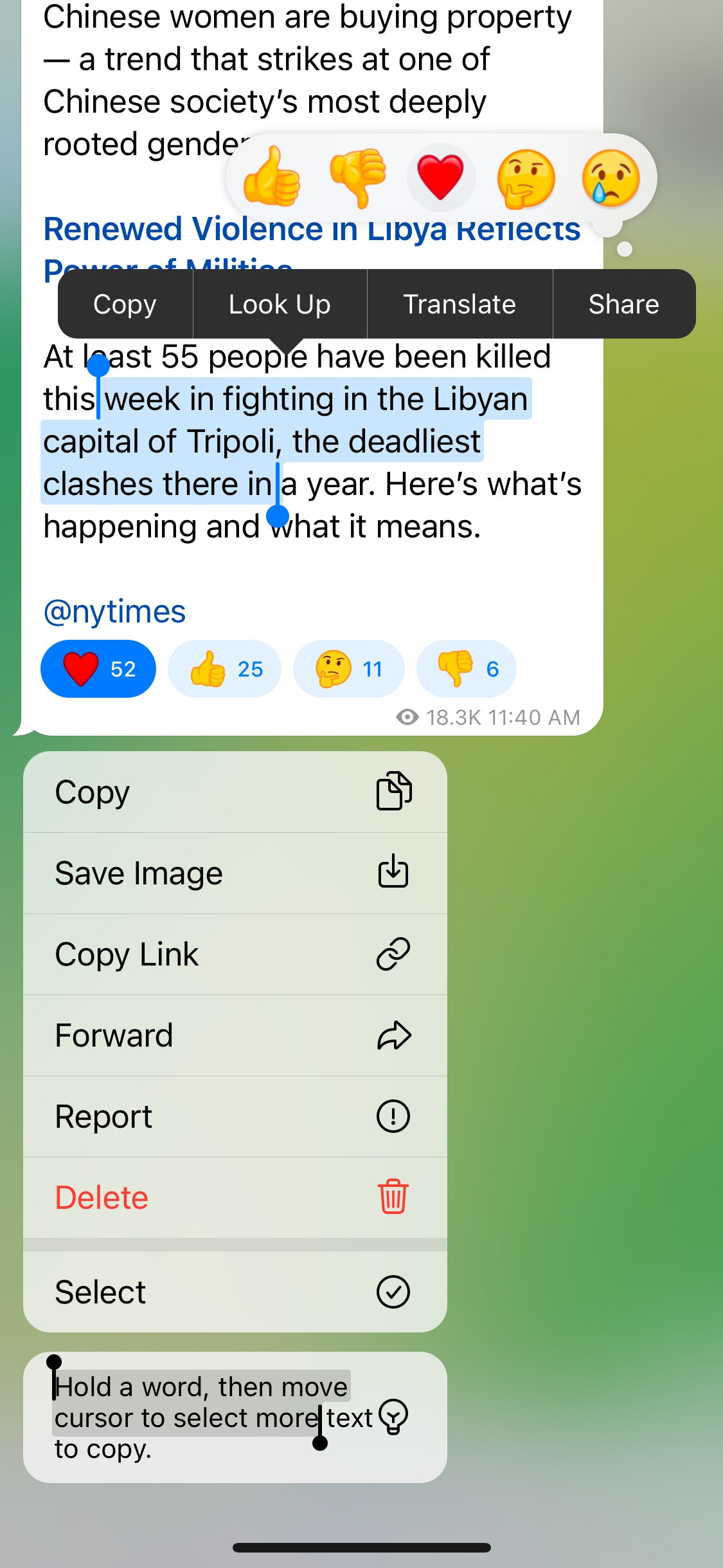 Telegram iOS screen 381