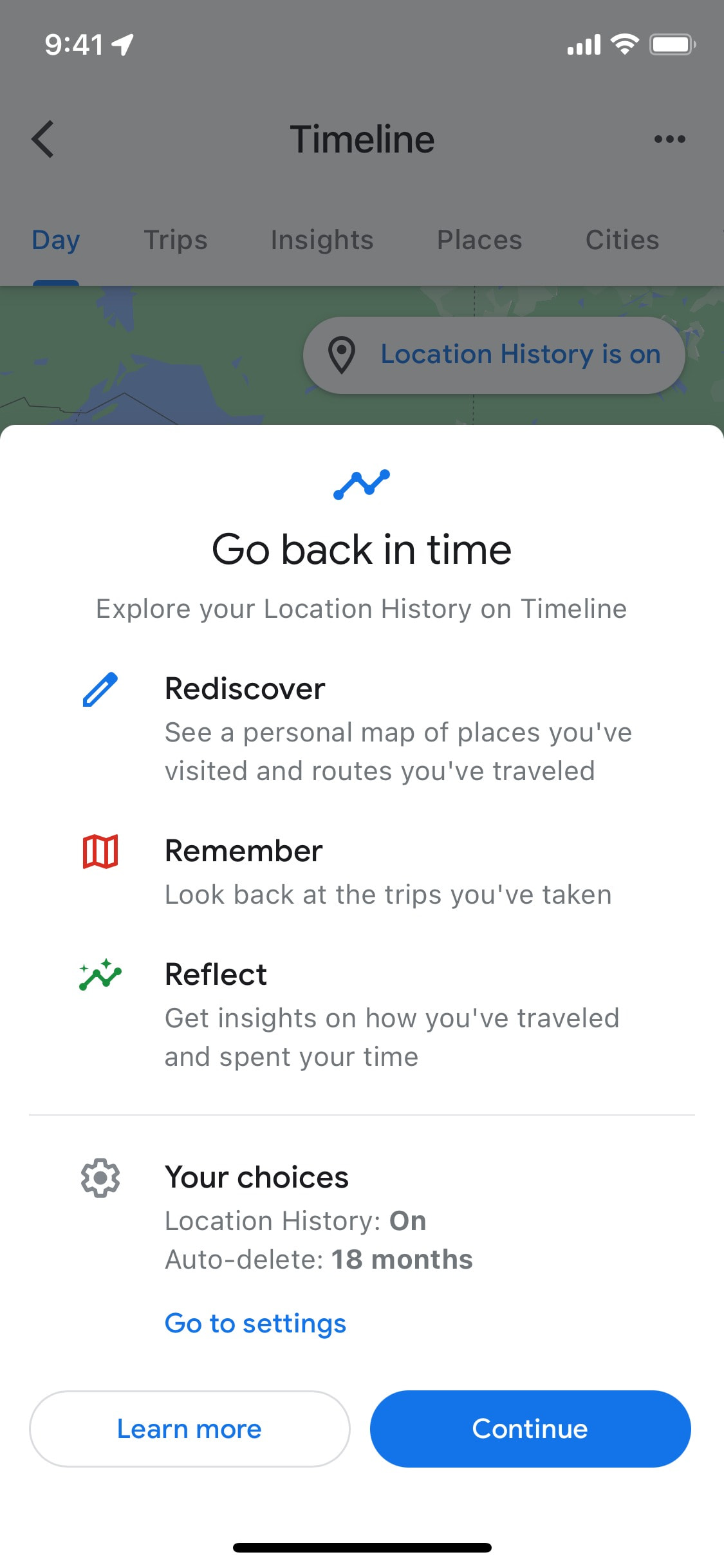 Google Maps iOS screen 25