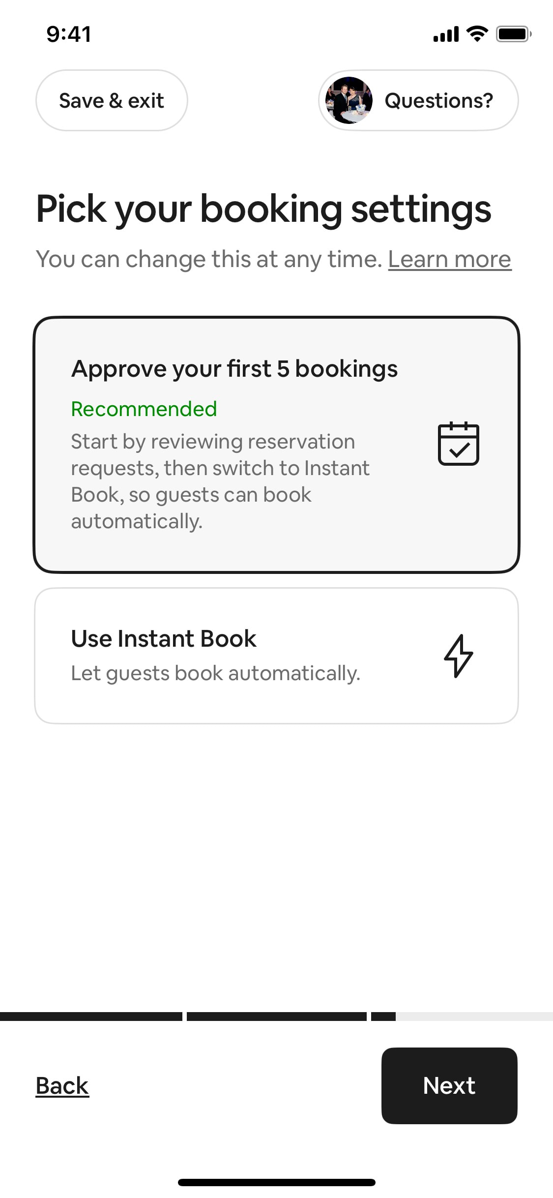 Airbnb iOS screen 503