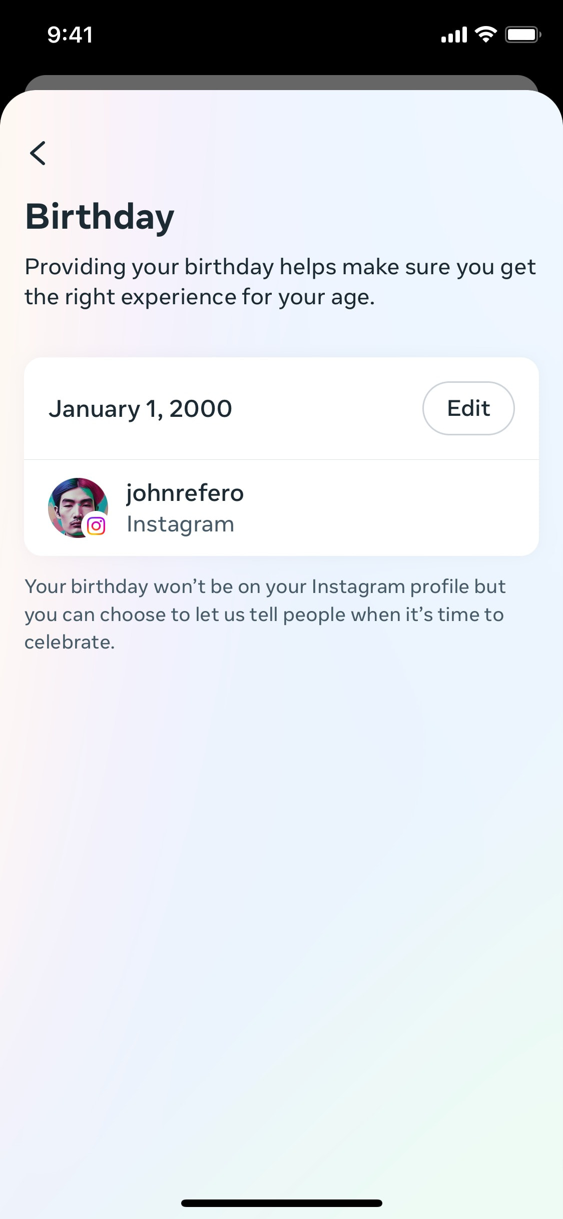 Instagram iOS screen 435
