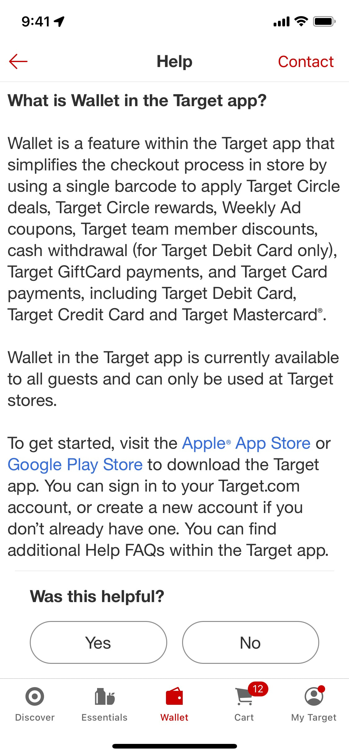 Target iOS screen 360