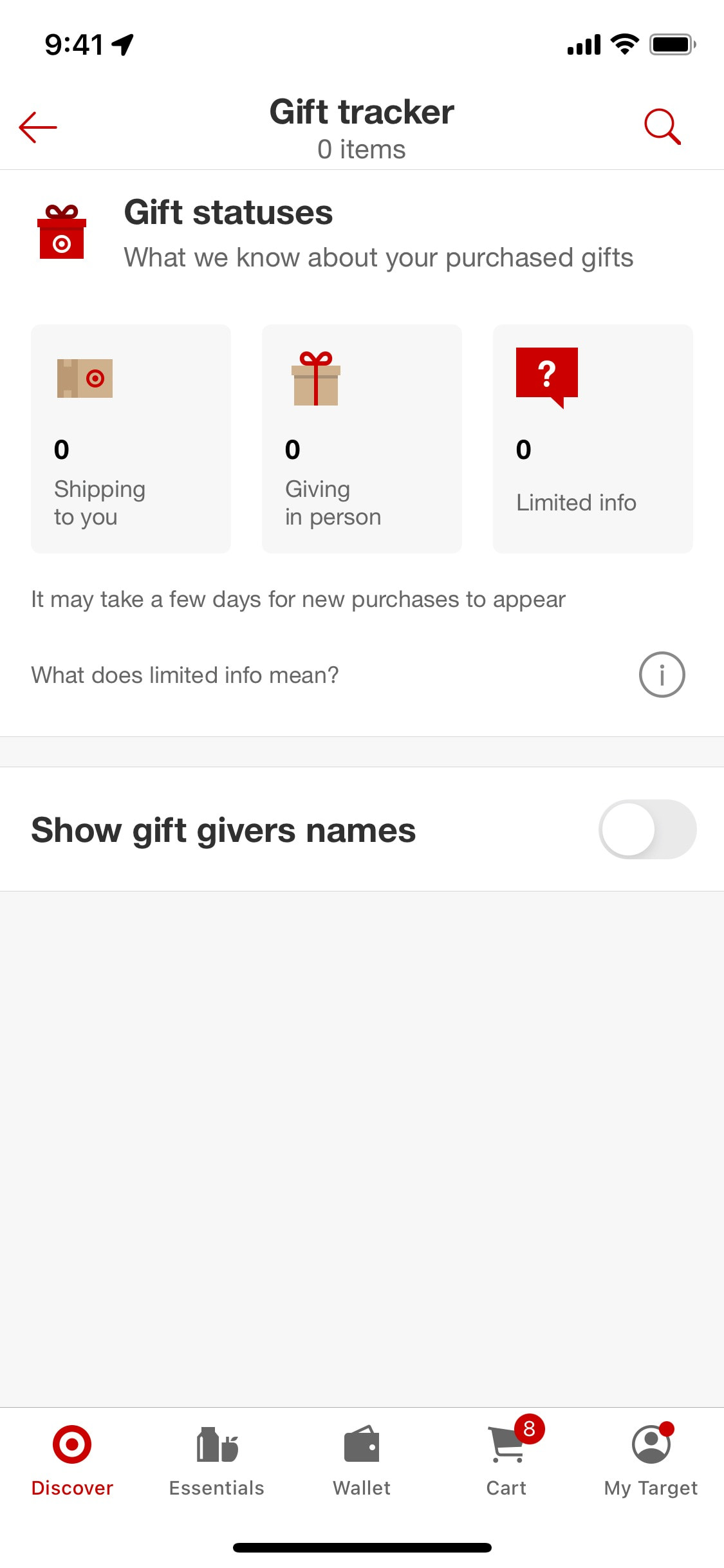 Target iOS screen 190