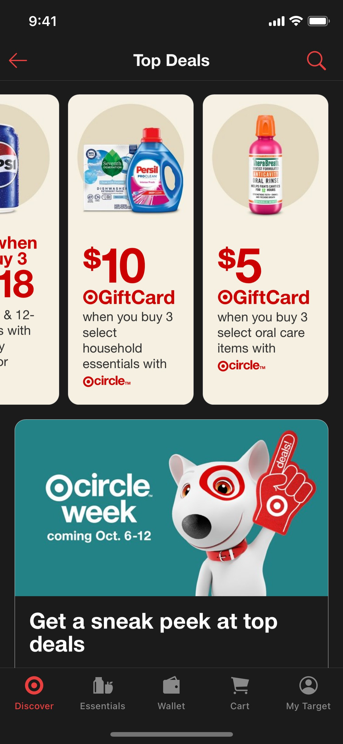 Target iOS screen 648