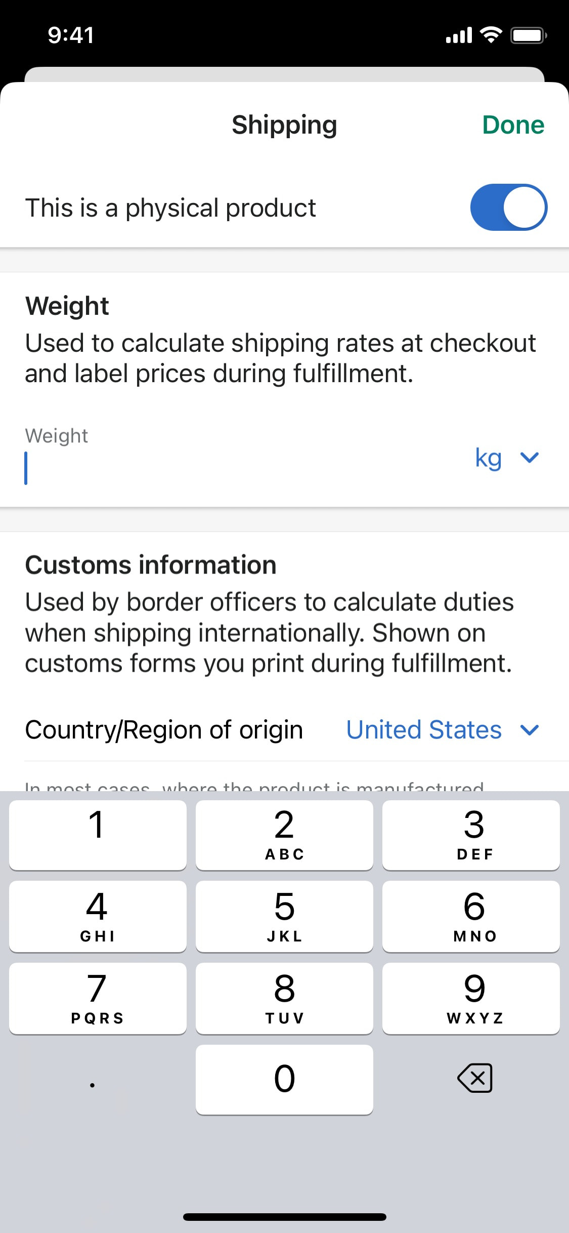 Shopify iOS screen 418