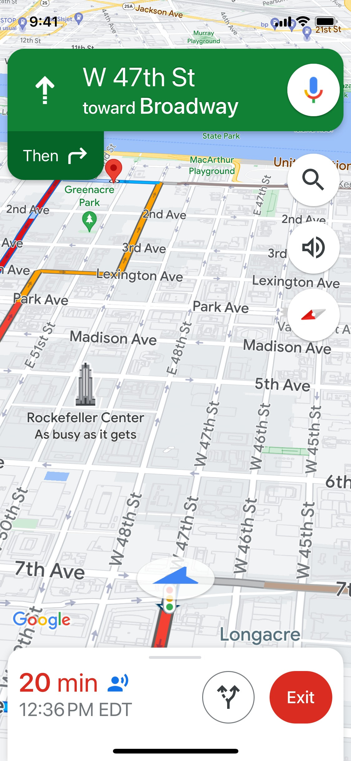 Google Maps iOS screen 170
