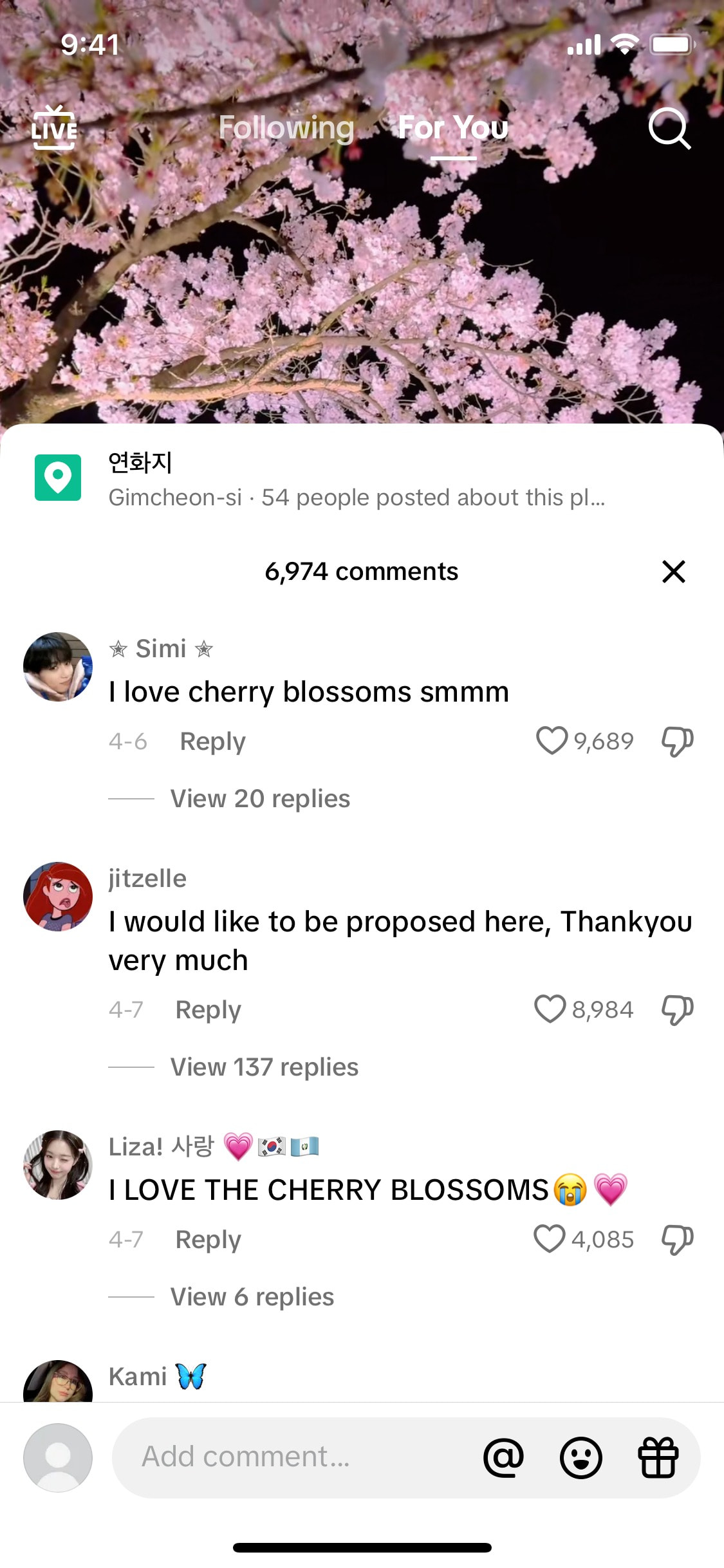 TikTok iOS screen 781