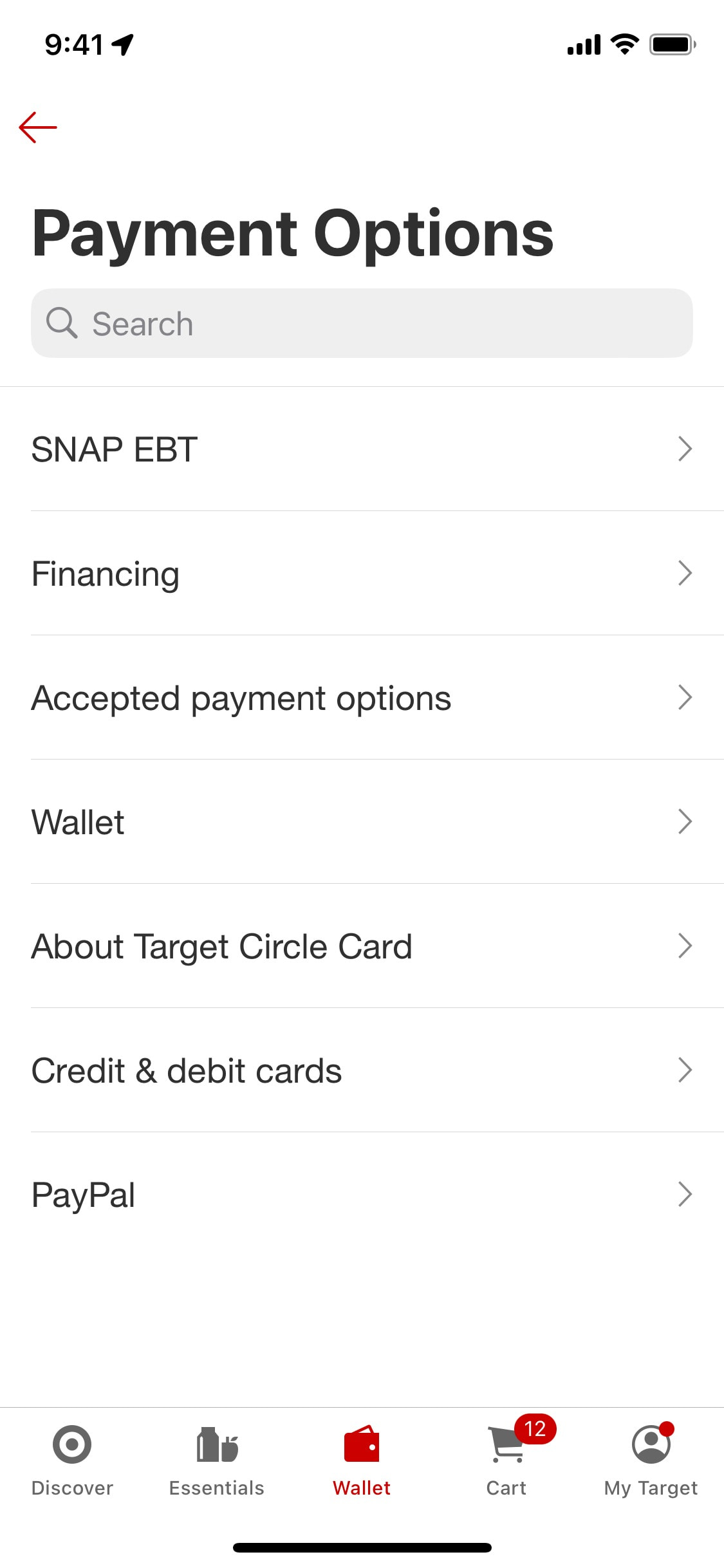 Target iOS screen 359