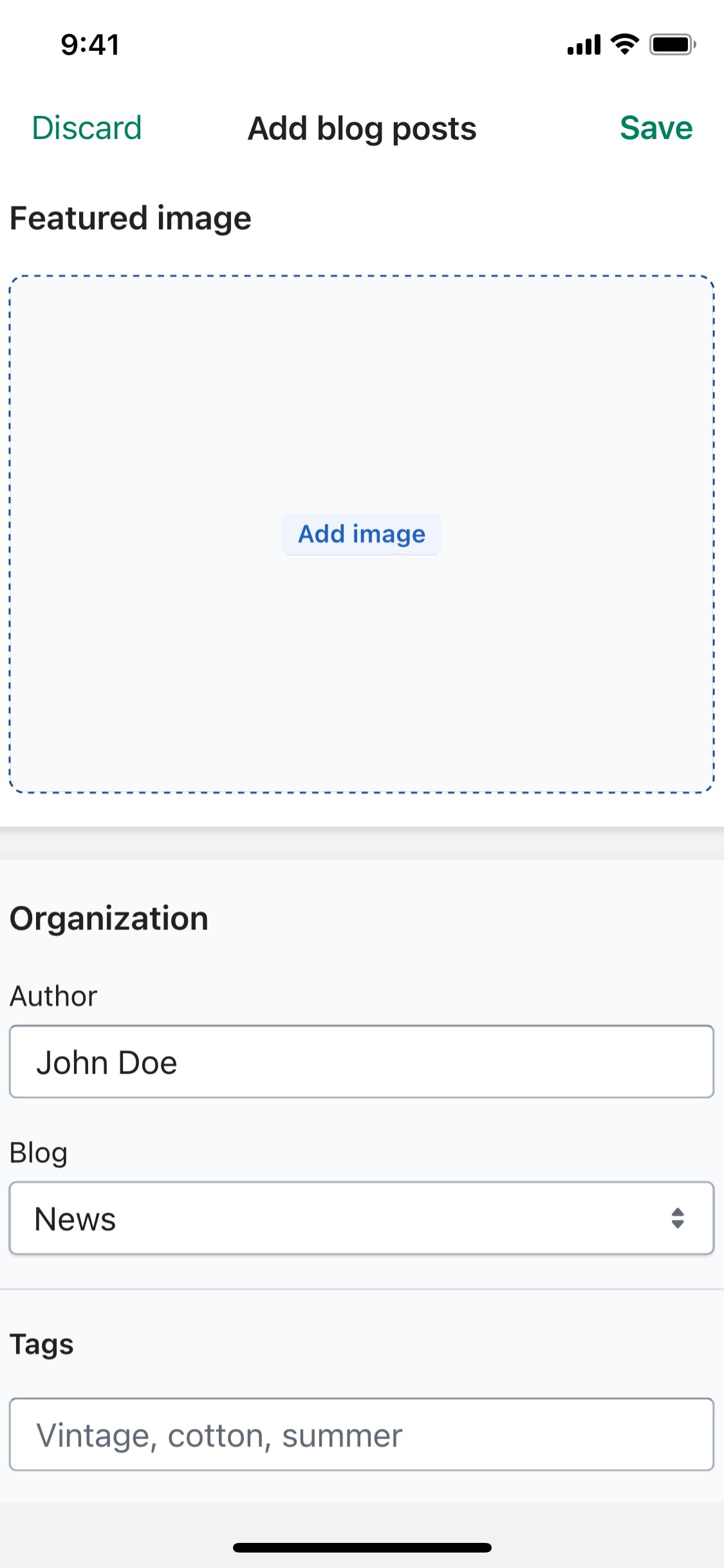 Shopify iOS screen 542