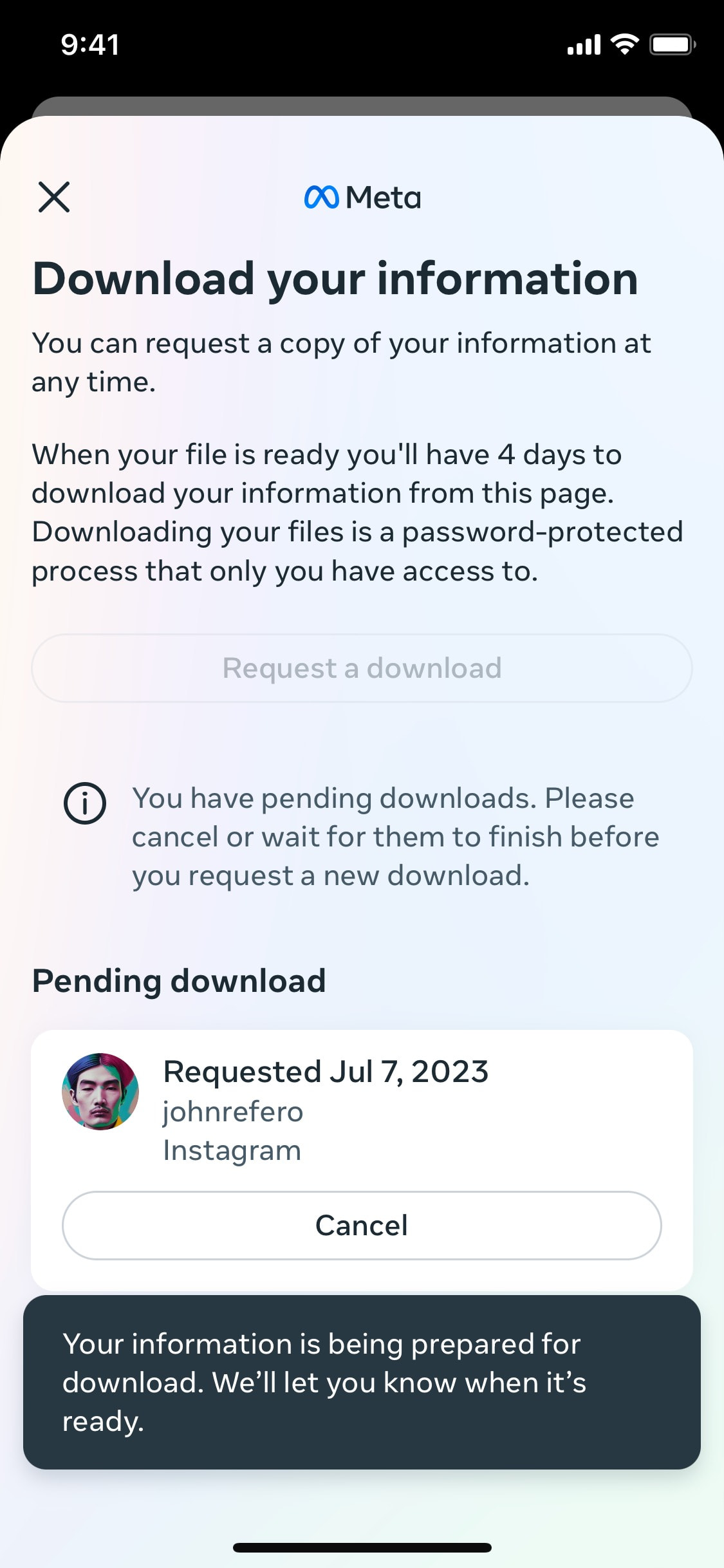 Instagram iOS screen 49