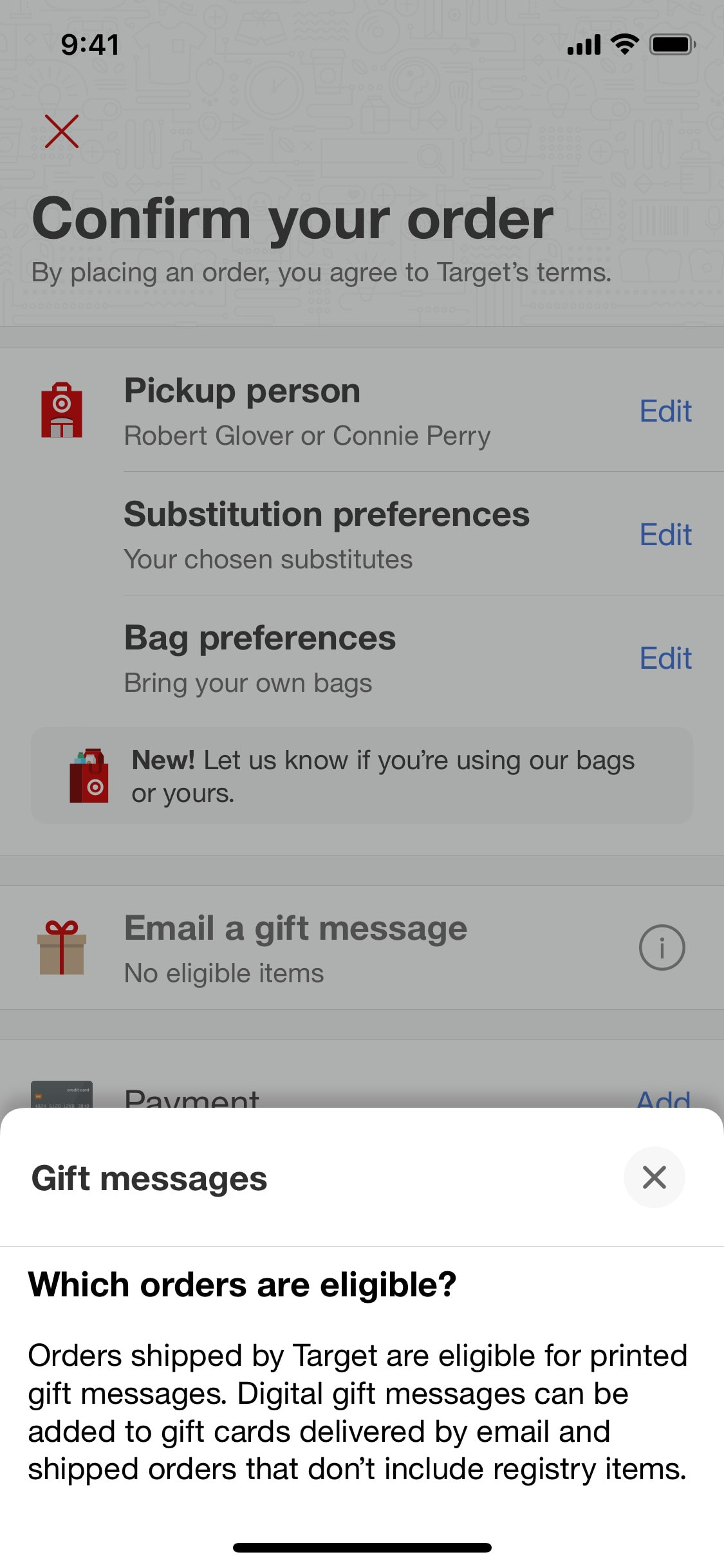 Target iOS screen 76