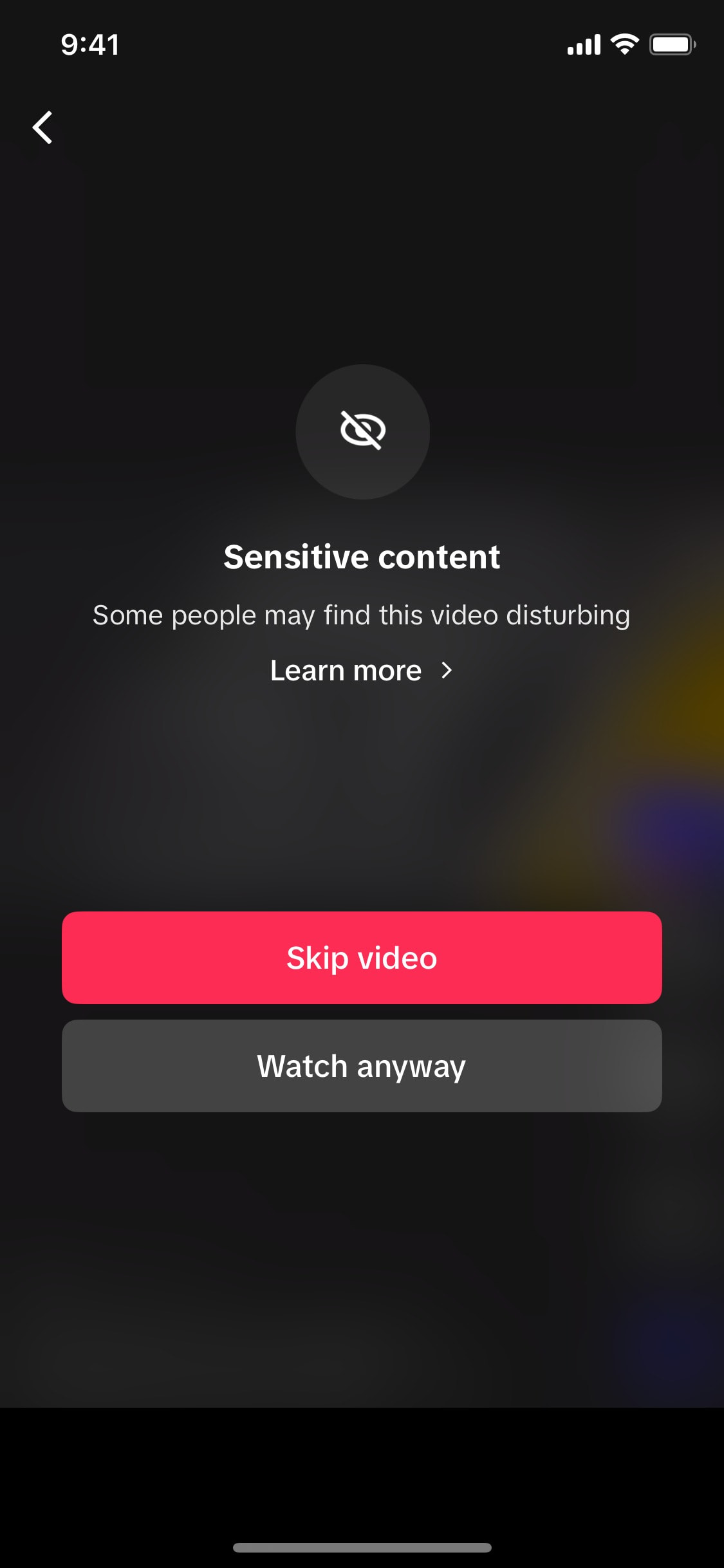 TikTok iOS screen 581
