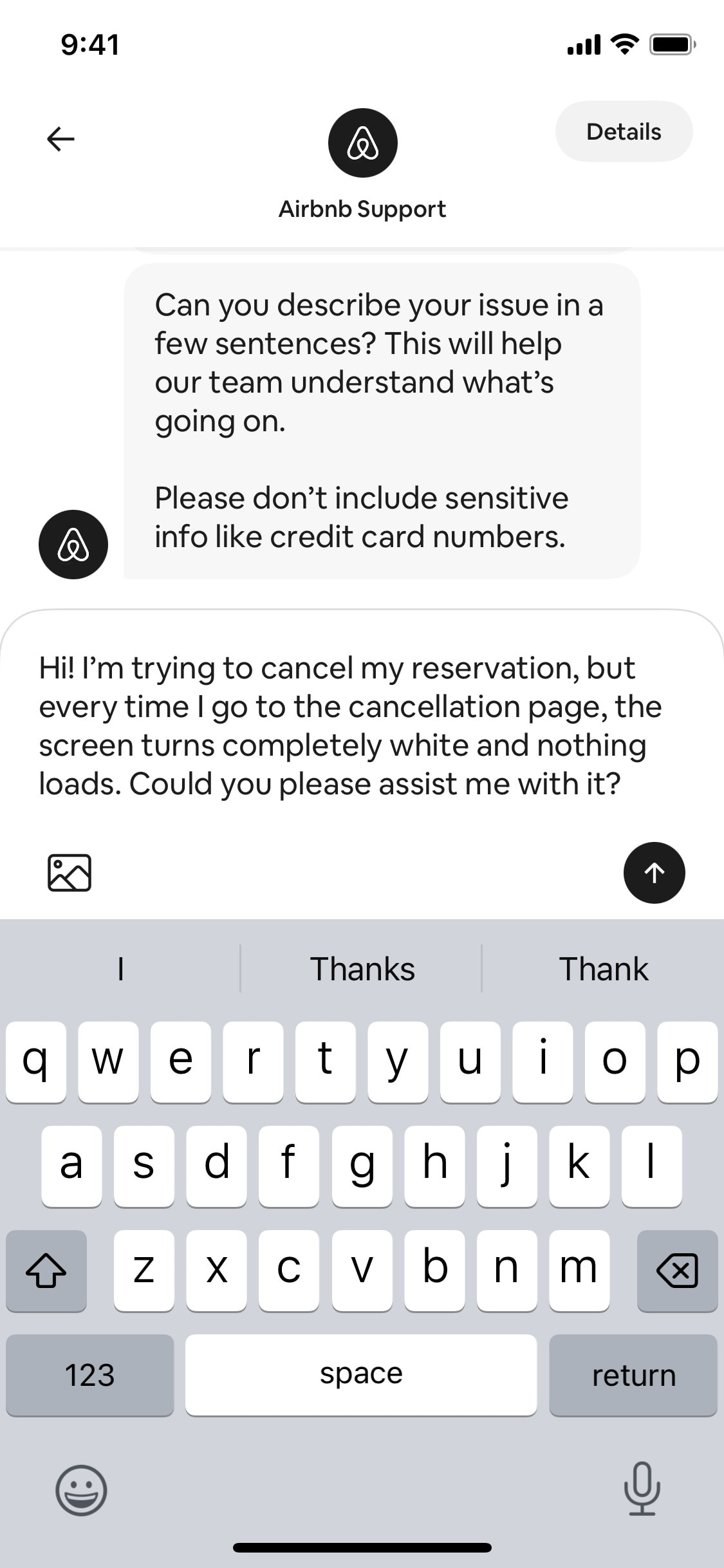 Airbnb iOS screen 126