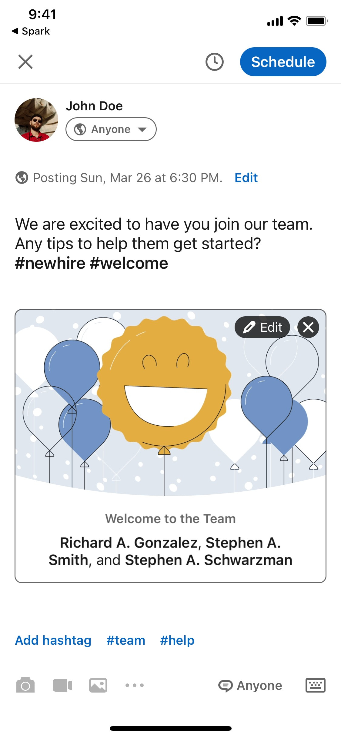 LinkedIn iOS screen 157
