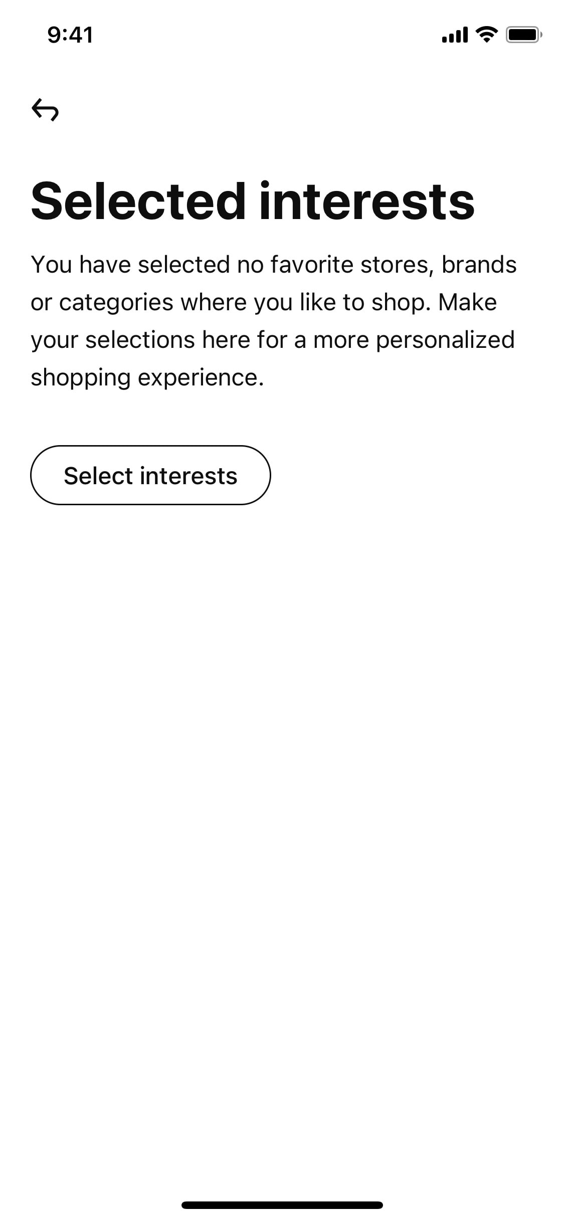 Klarna iOS screen 328