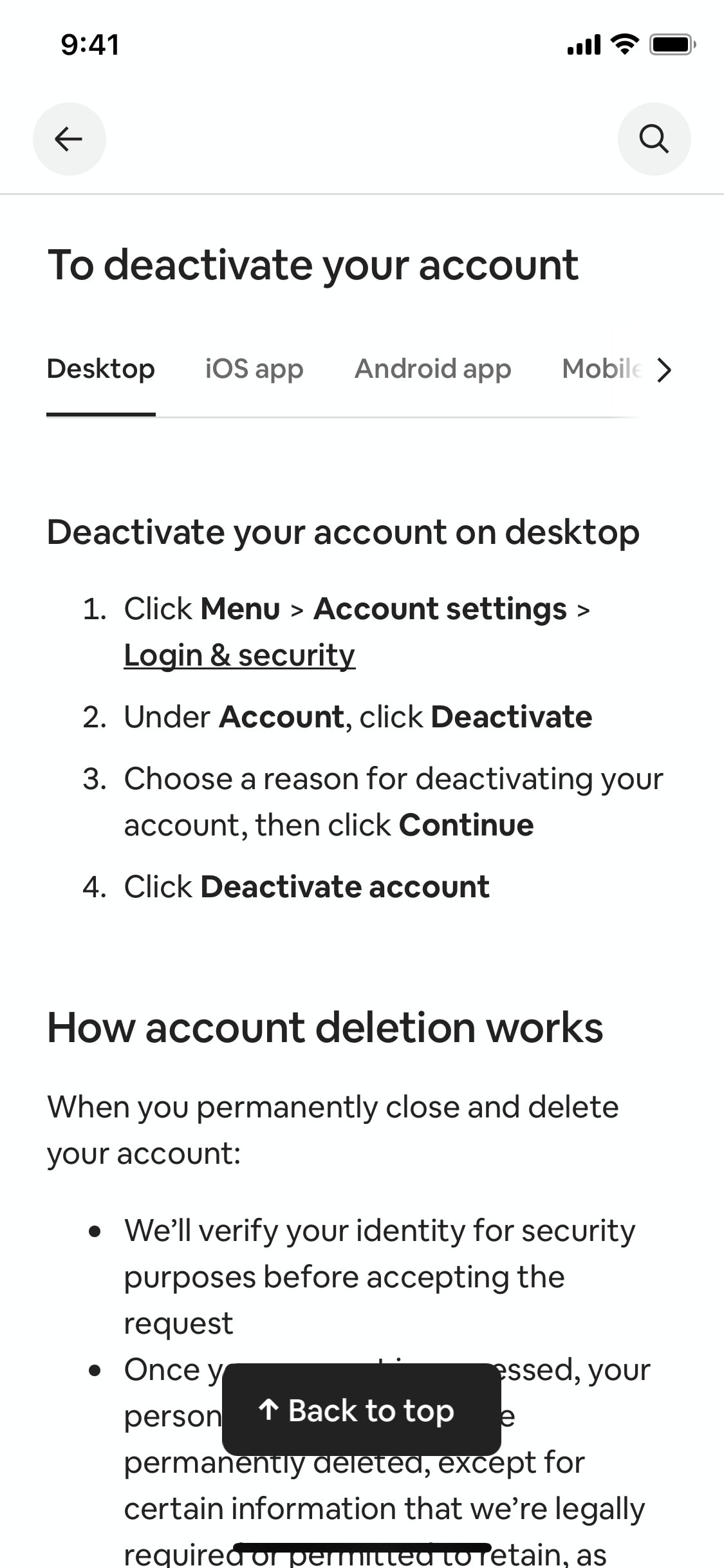 Airbnb iOS screen 518
