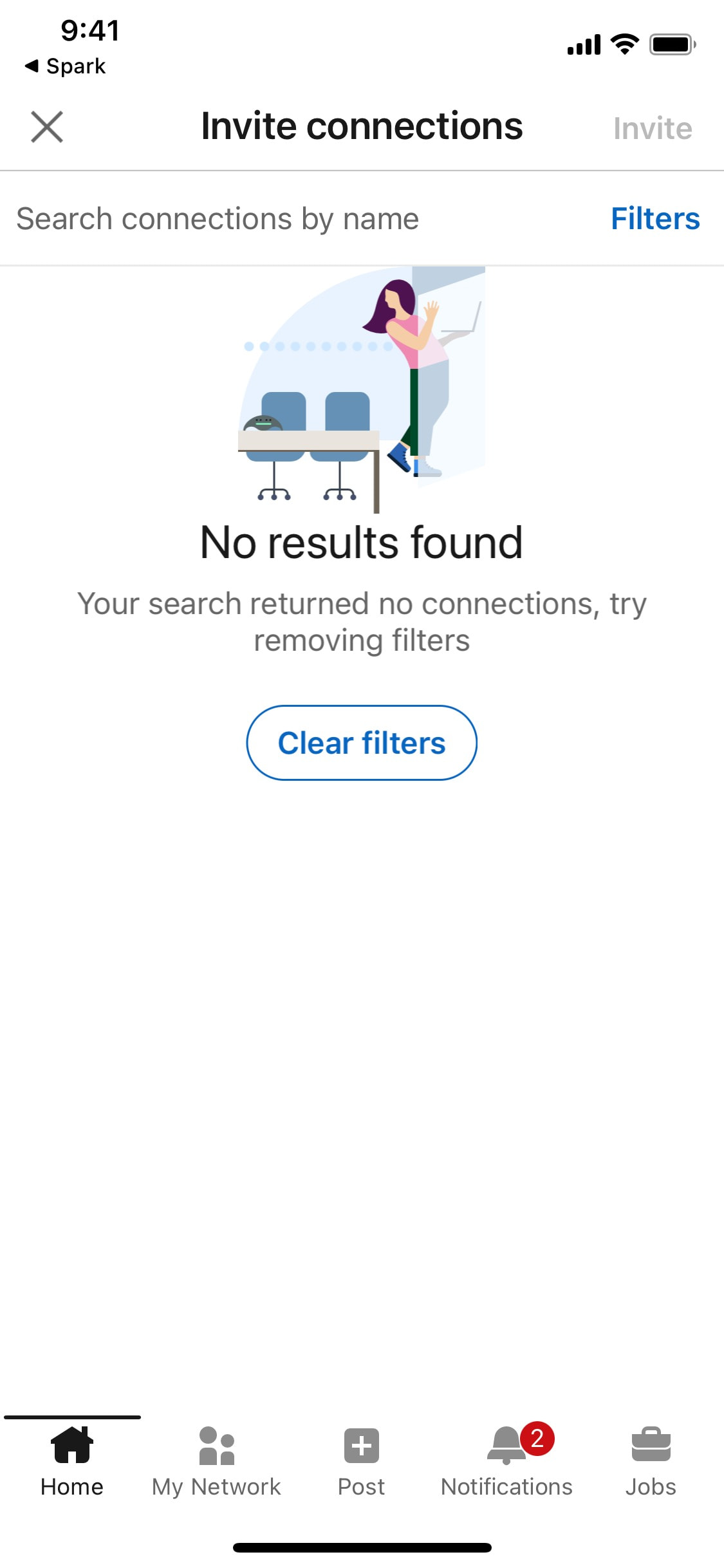 LinkedIn iOS screen 152