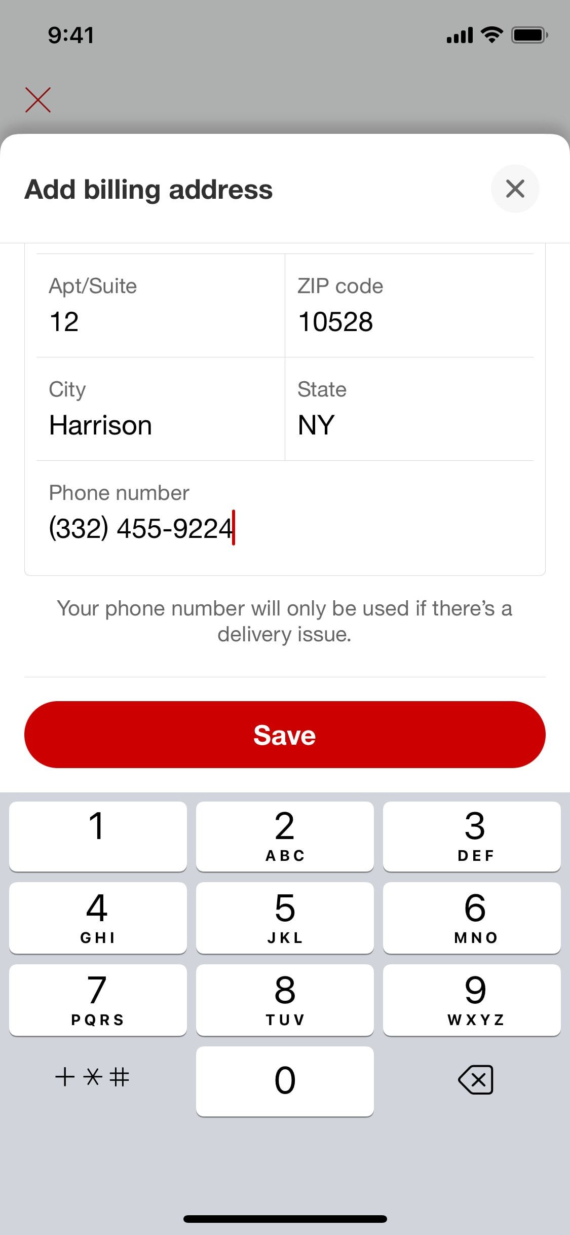 Target iOS screen 646