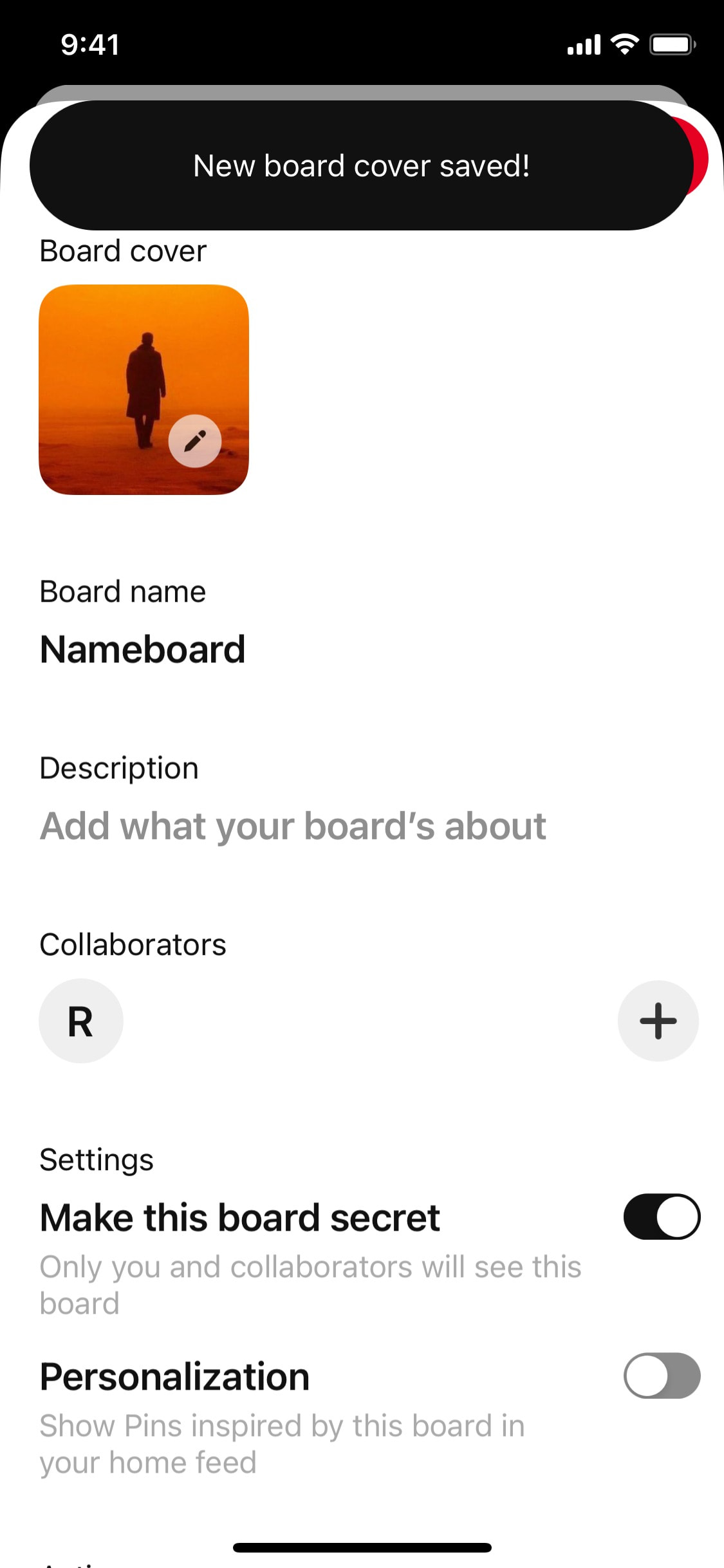Pinterest iOS screen 187