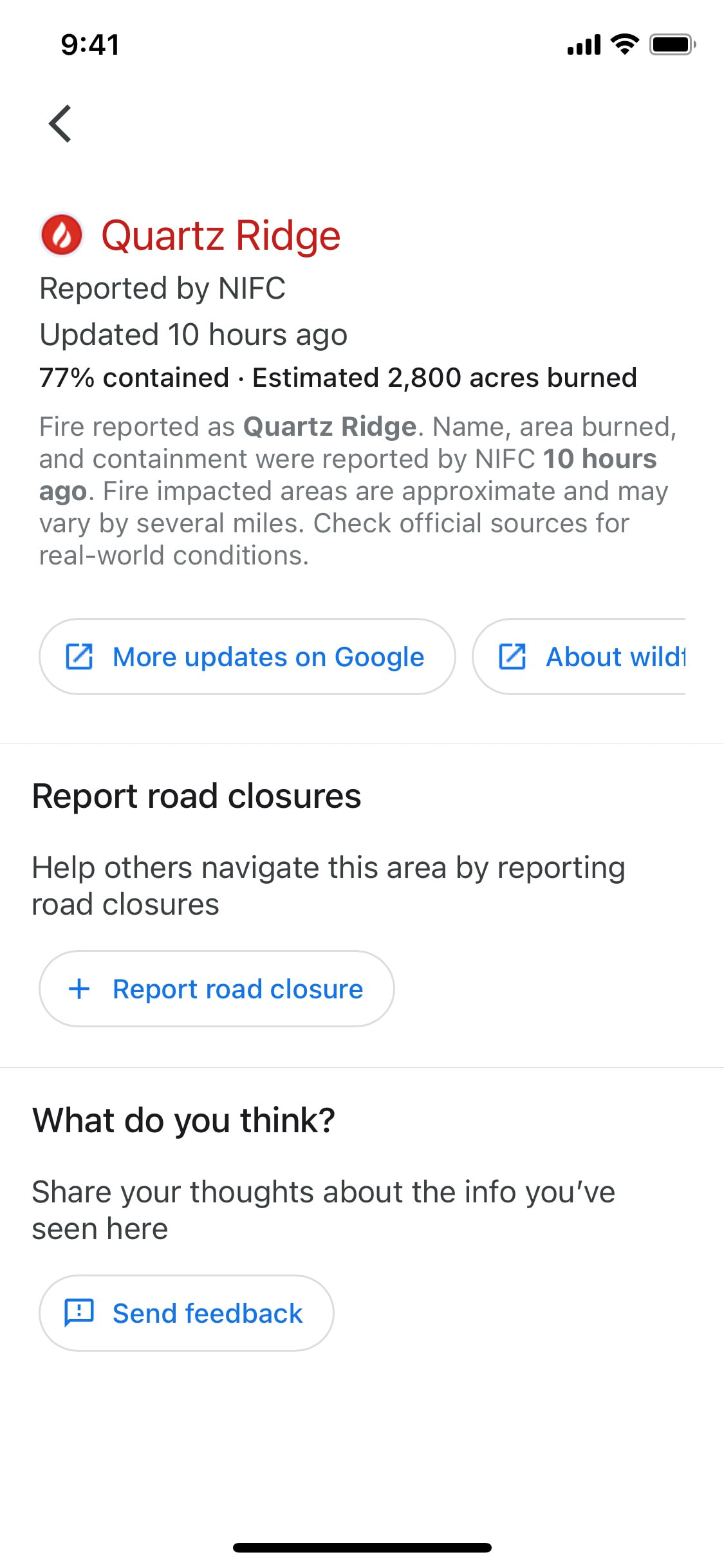 Google Maps iOS screen 597