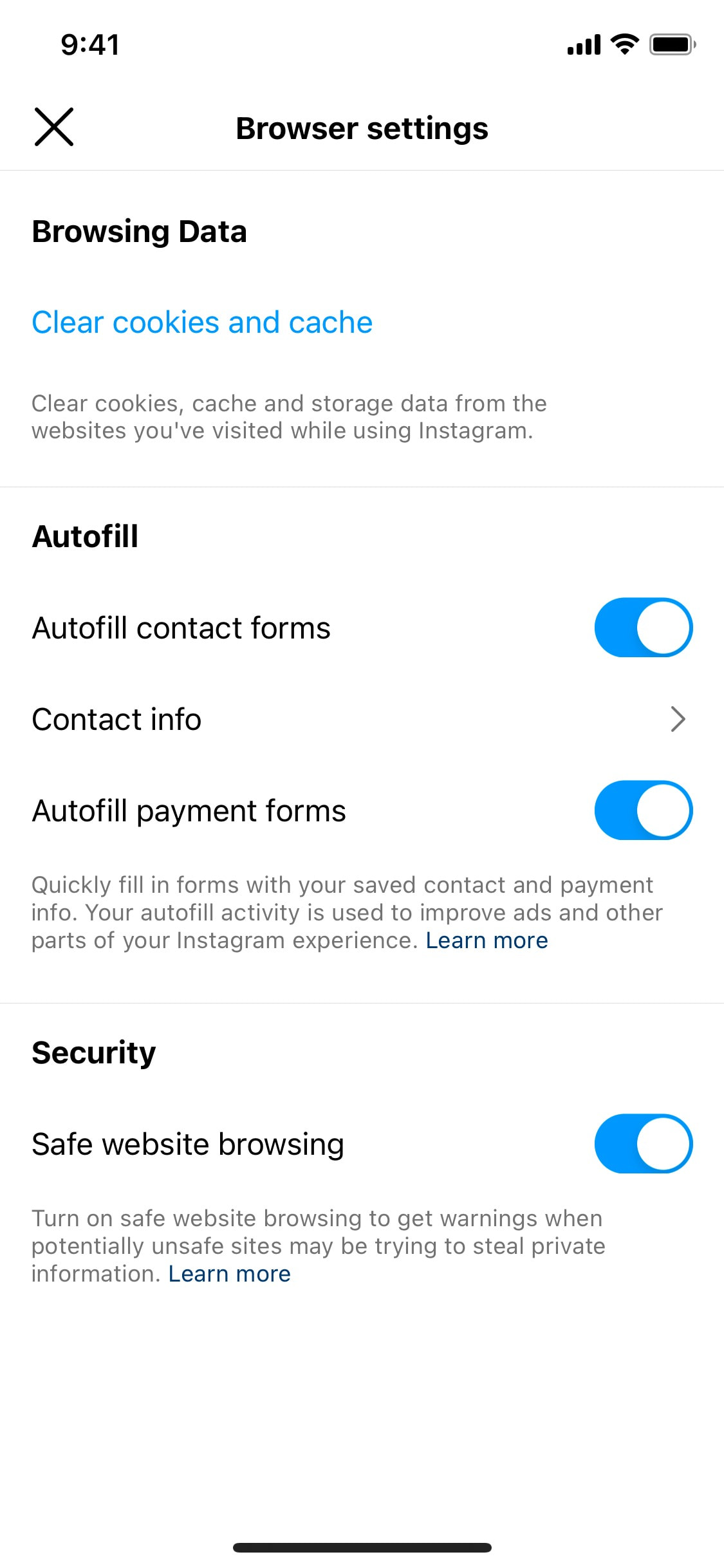 Instagram iOS screen 223
