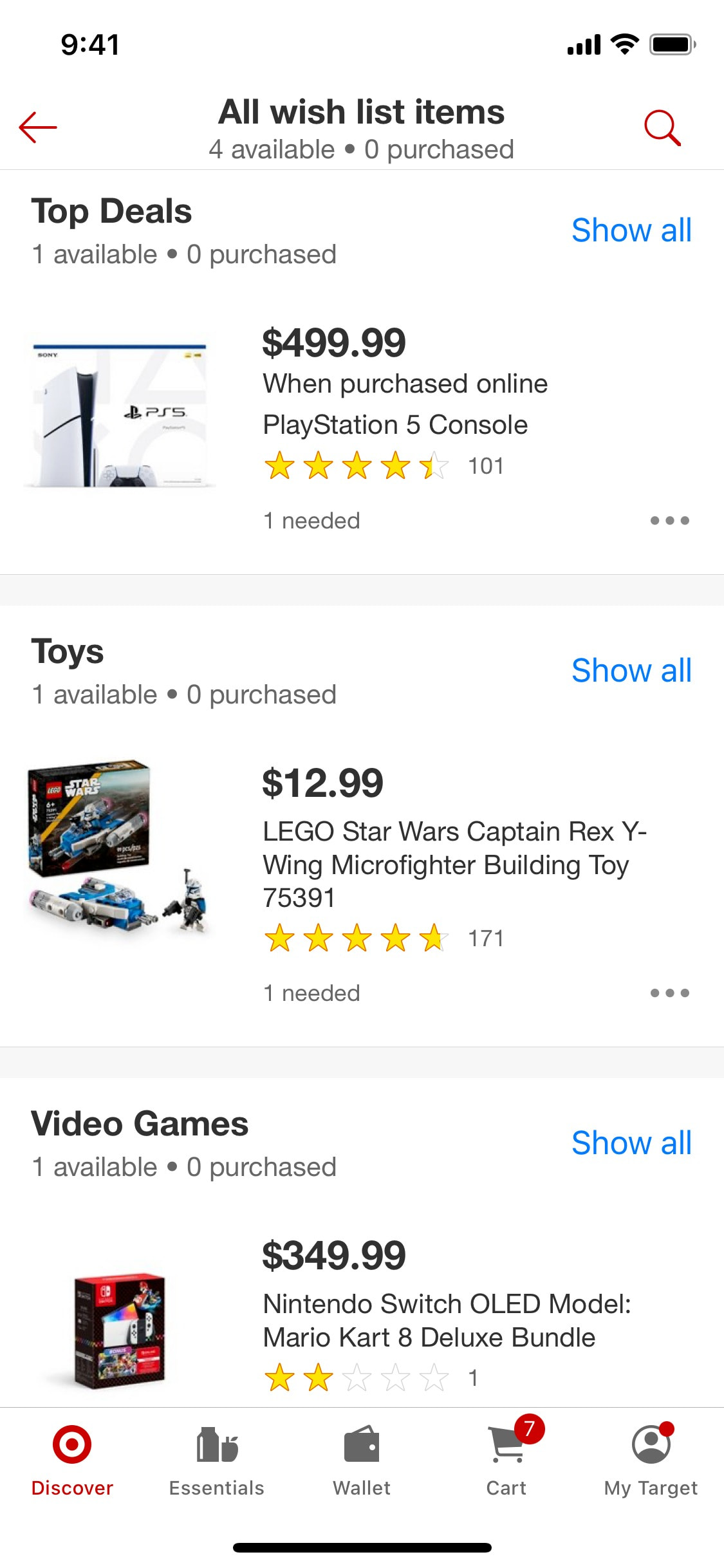 Target iOS screen 589
