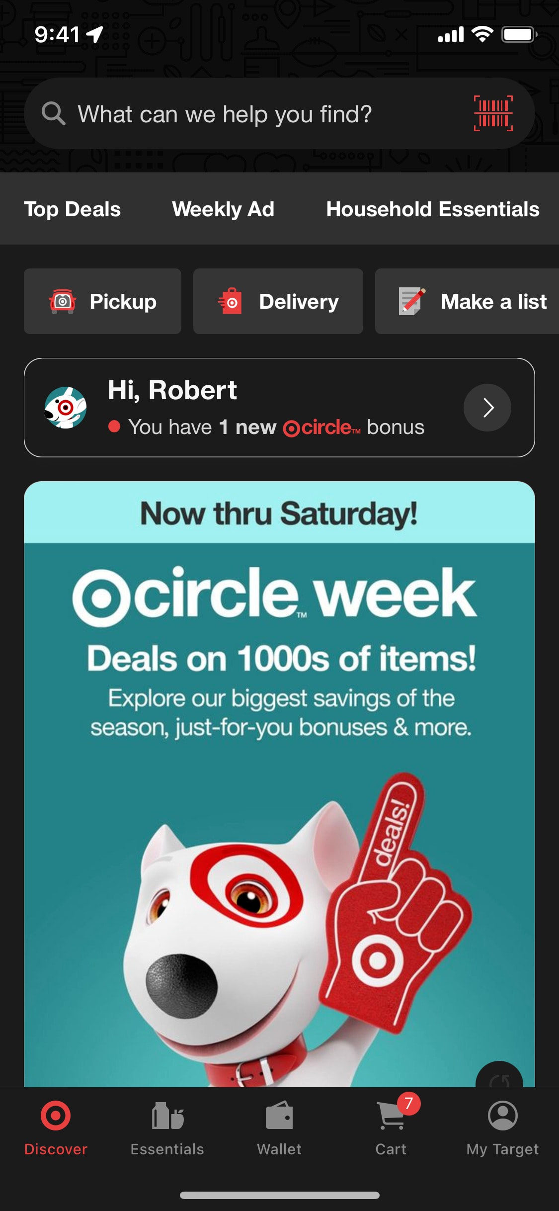 Target iOS screen 650