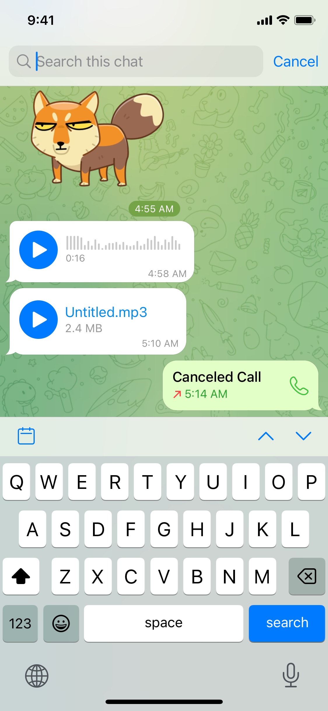 Telegram iOS screen 781