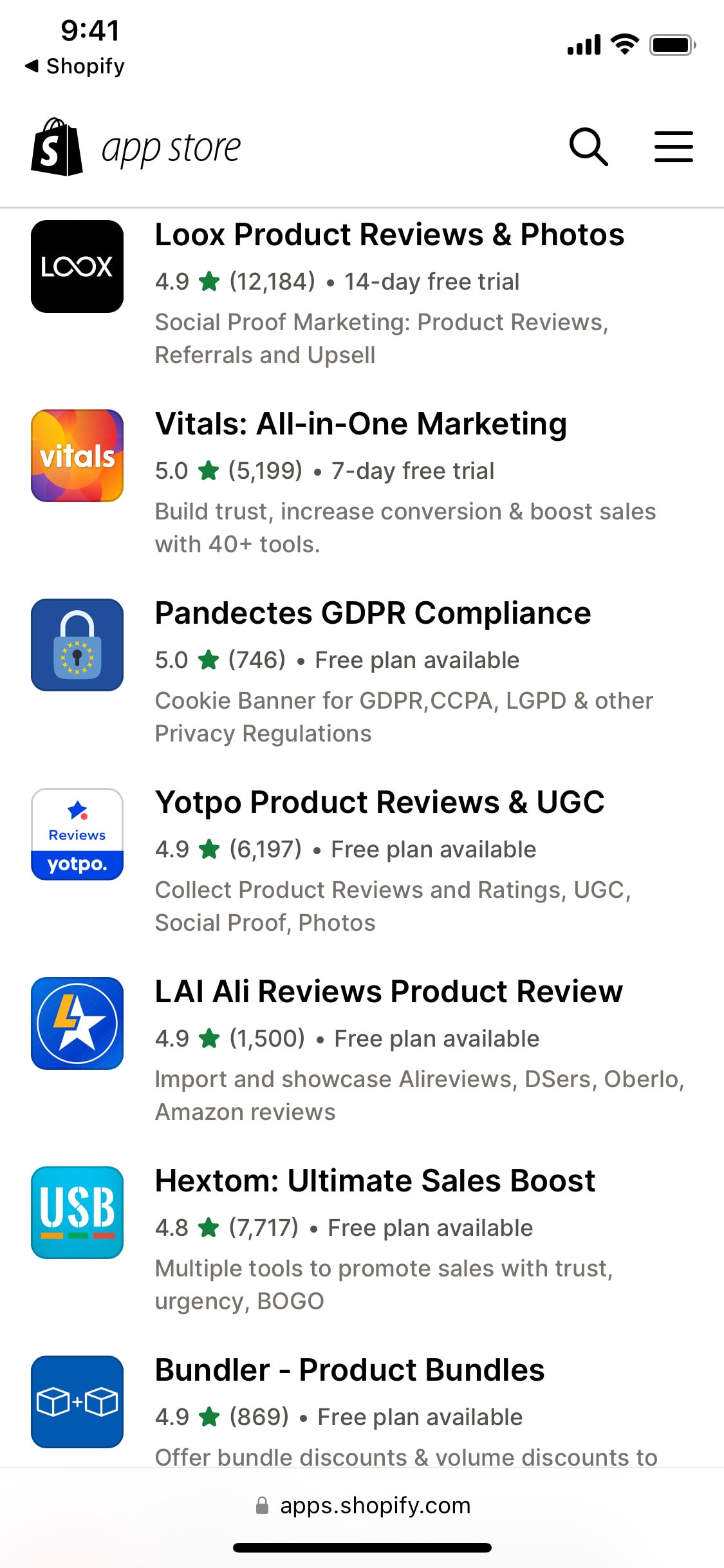 Shopify iOS screen 614