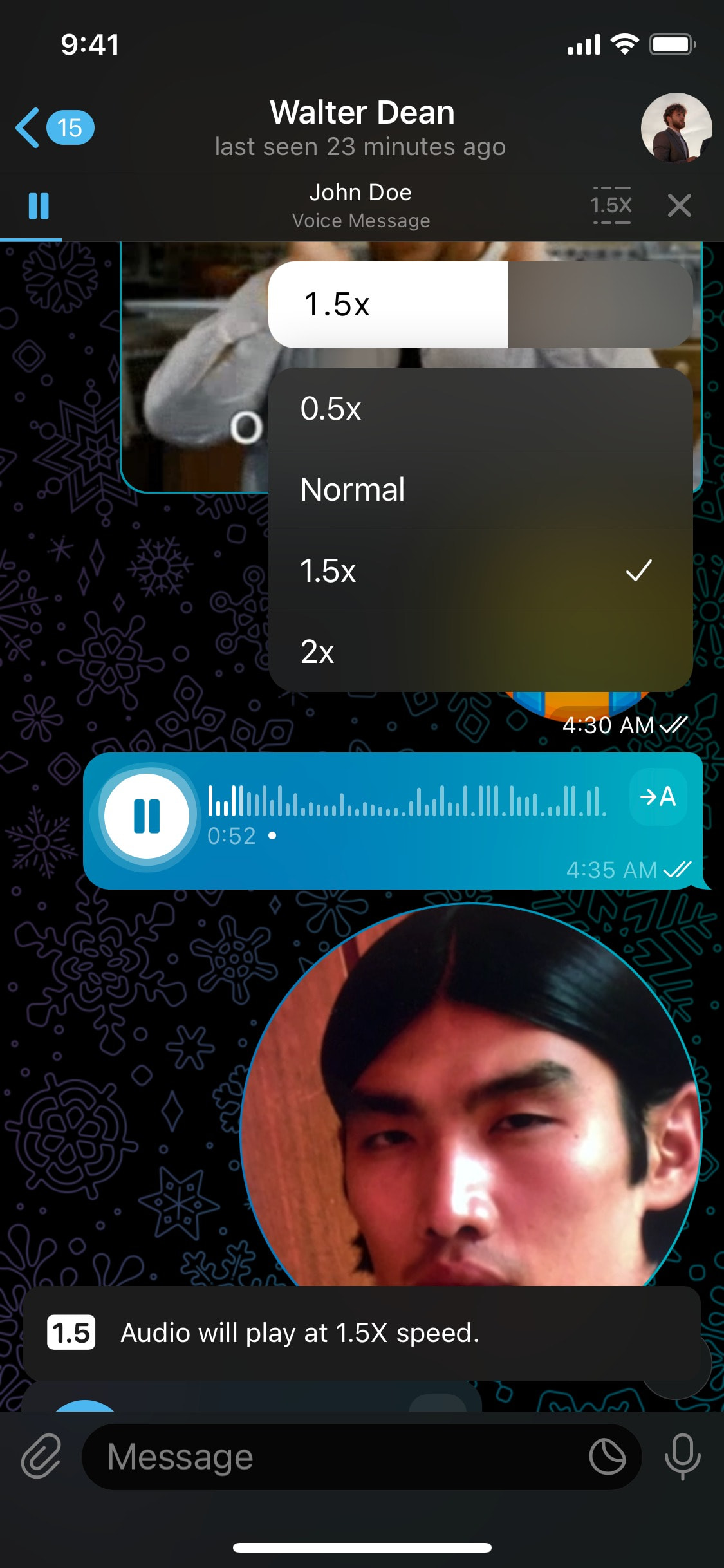 Telegram iOS screen 687