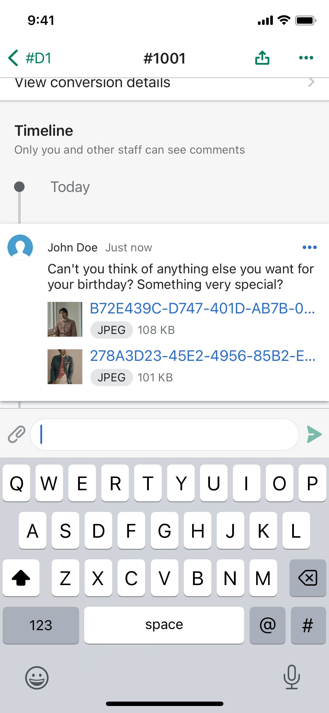 Shopify iOS screen 550