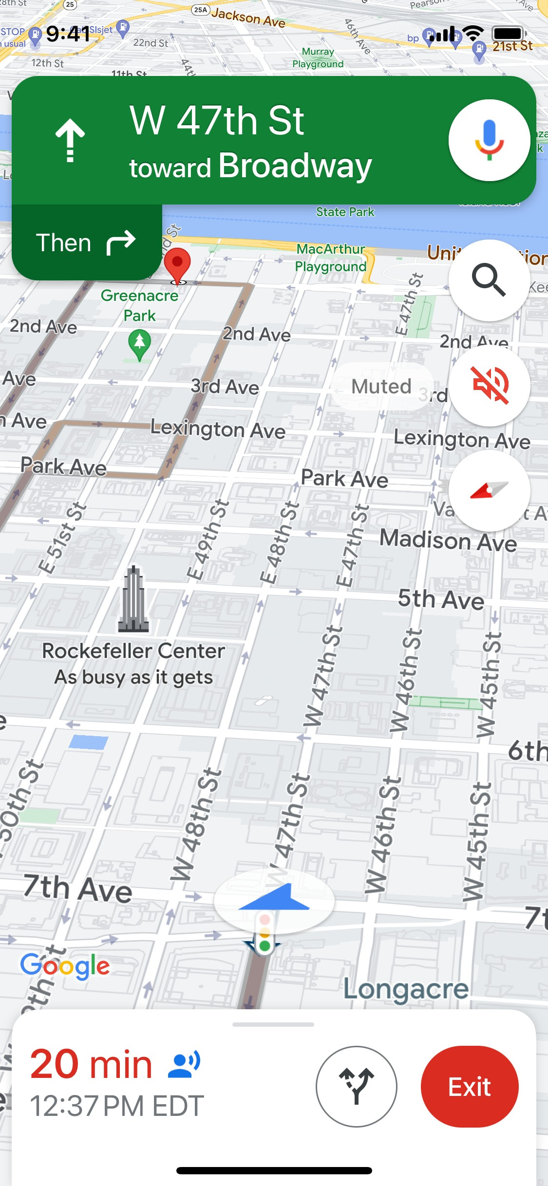Google Maps iOS screen 333