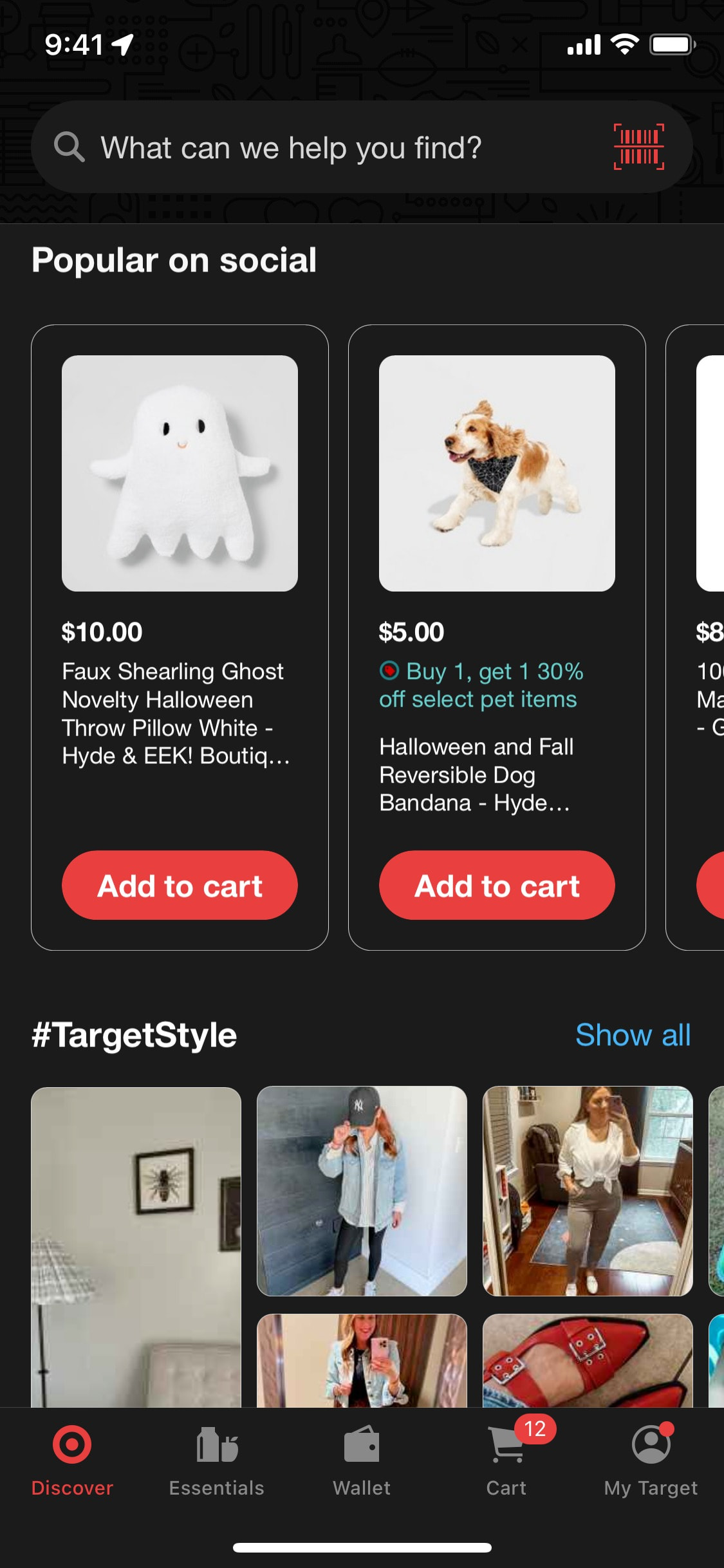 Target iOS screen 278