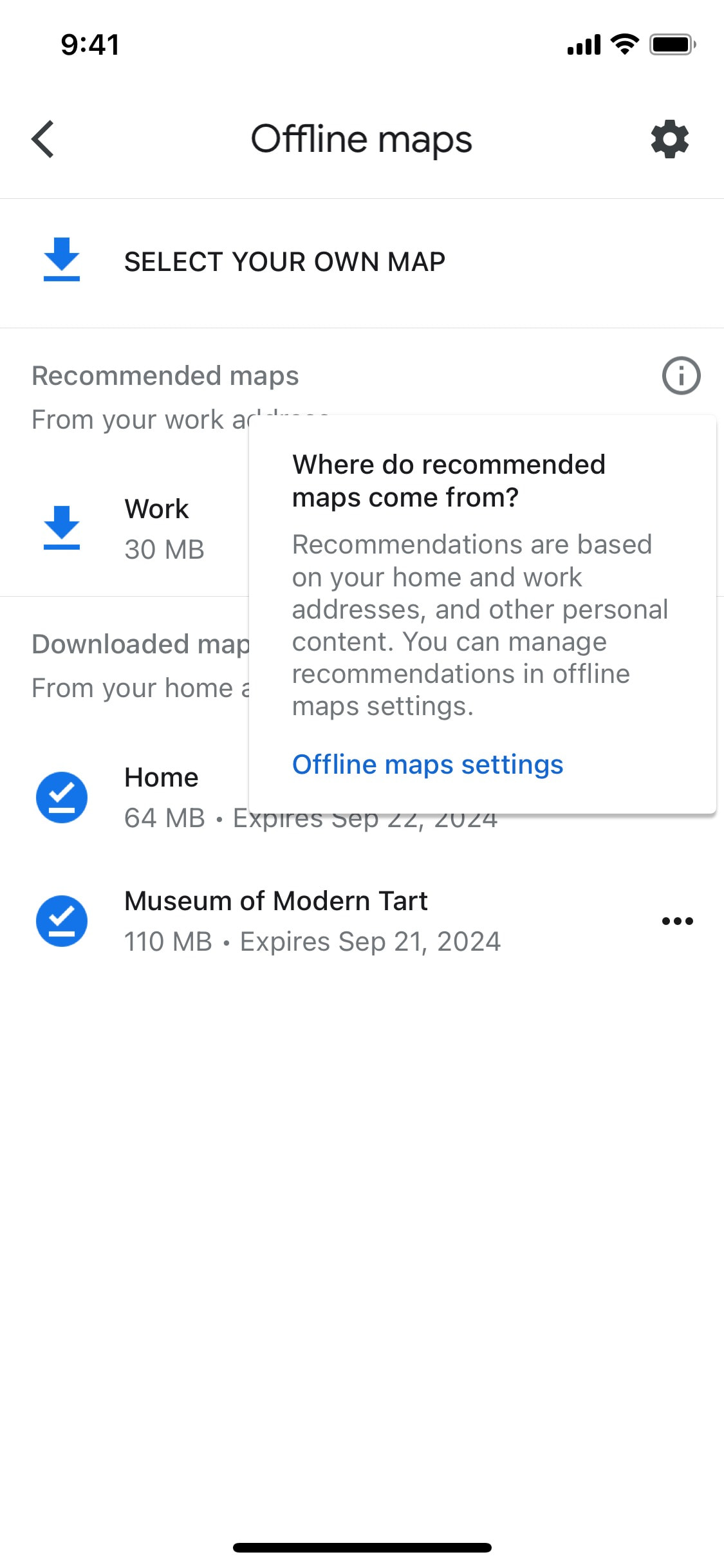 Google Maps iOS screen 596