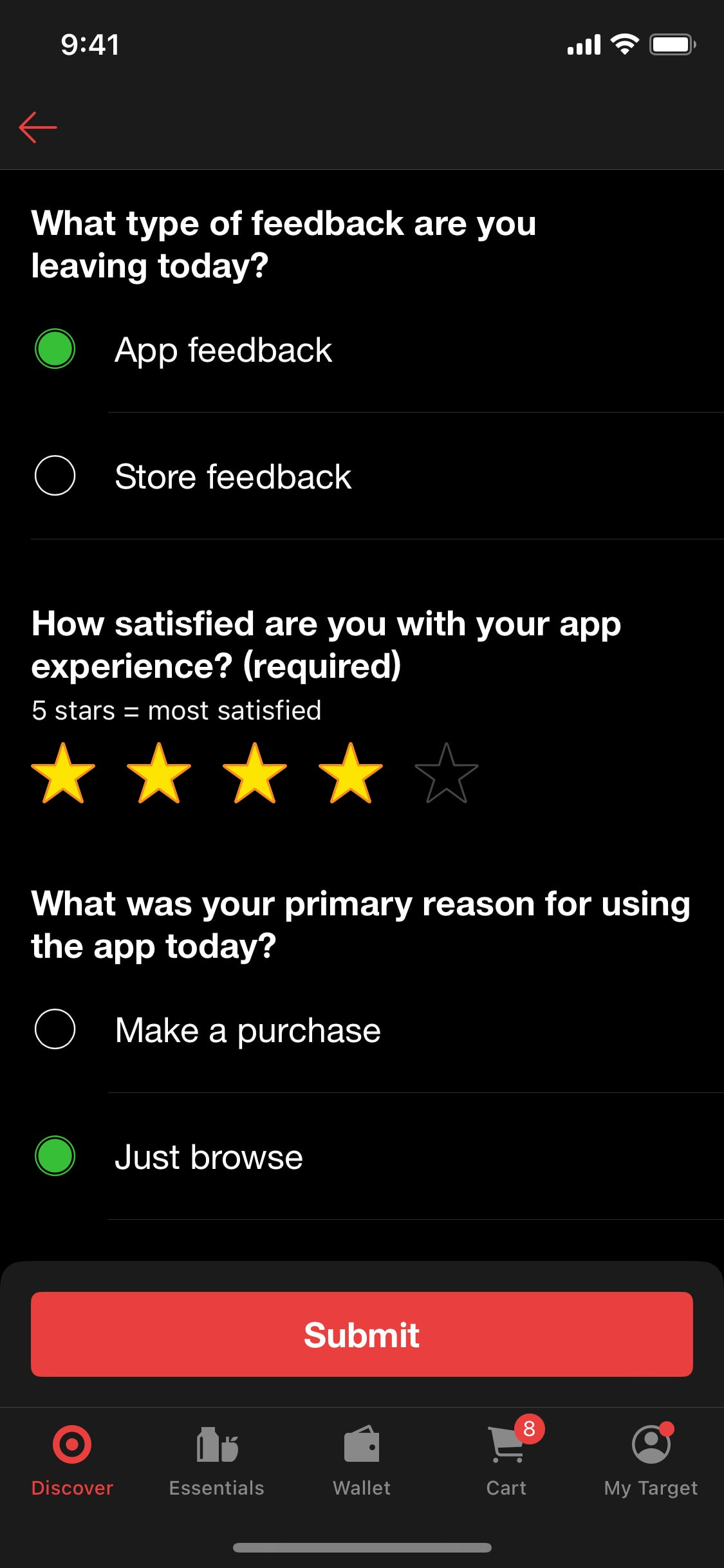 Target iOS screen 89