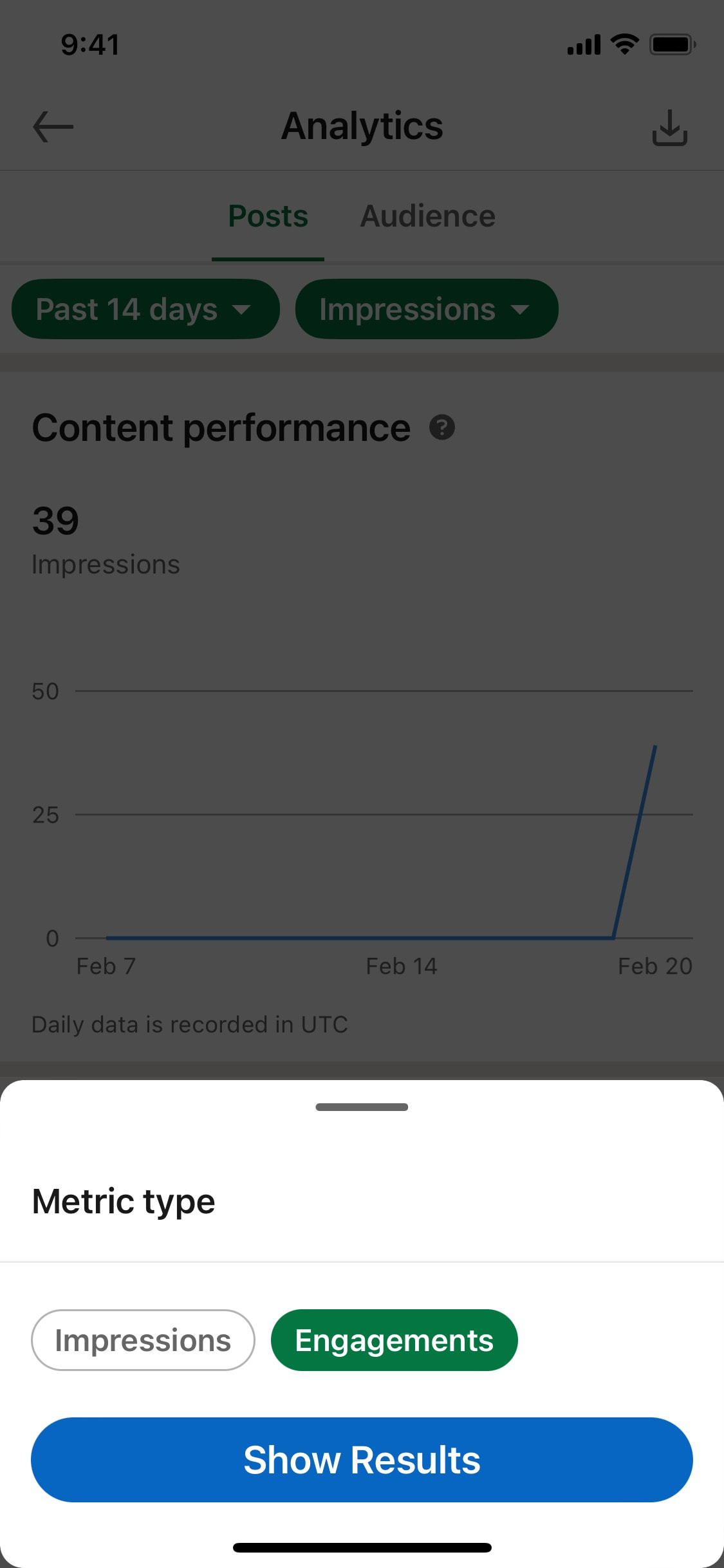 LinkedIn iOS screen 27