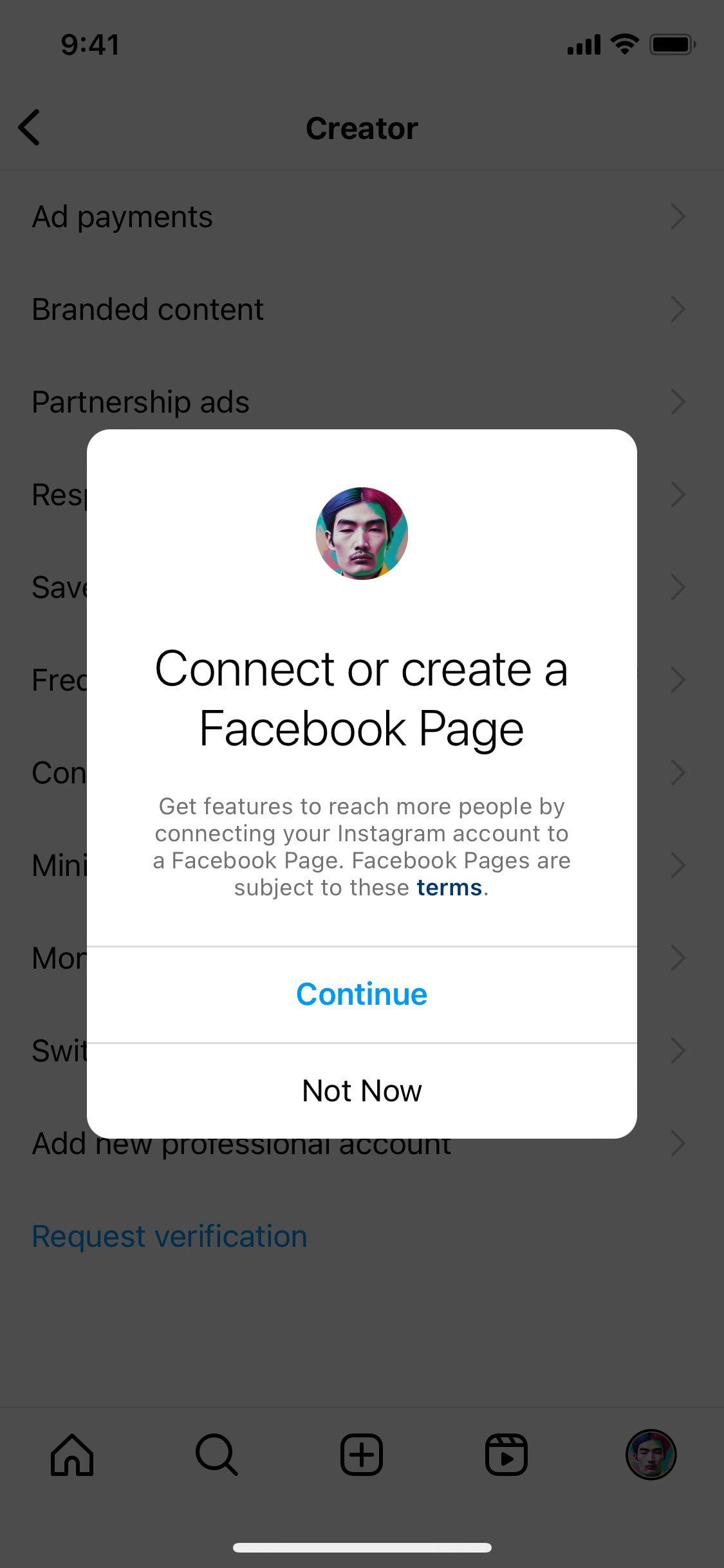 Instagram iOS screen 383
