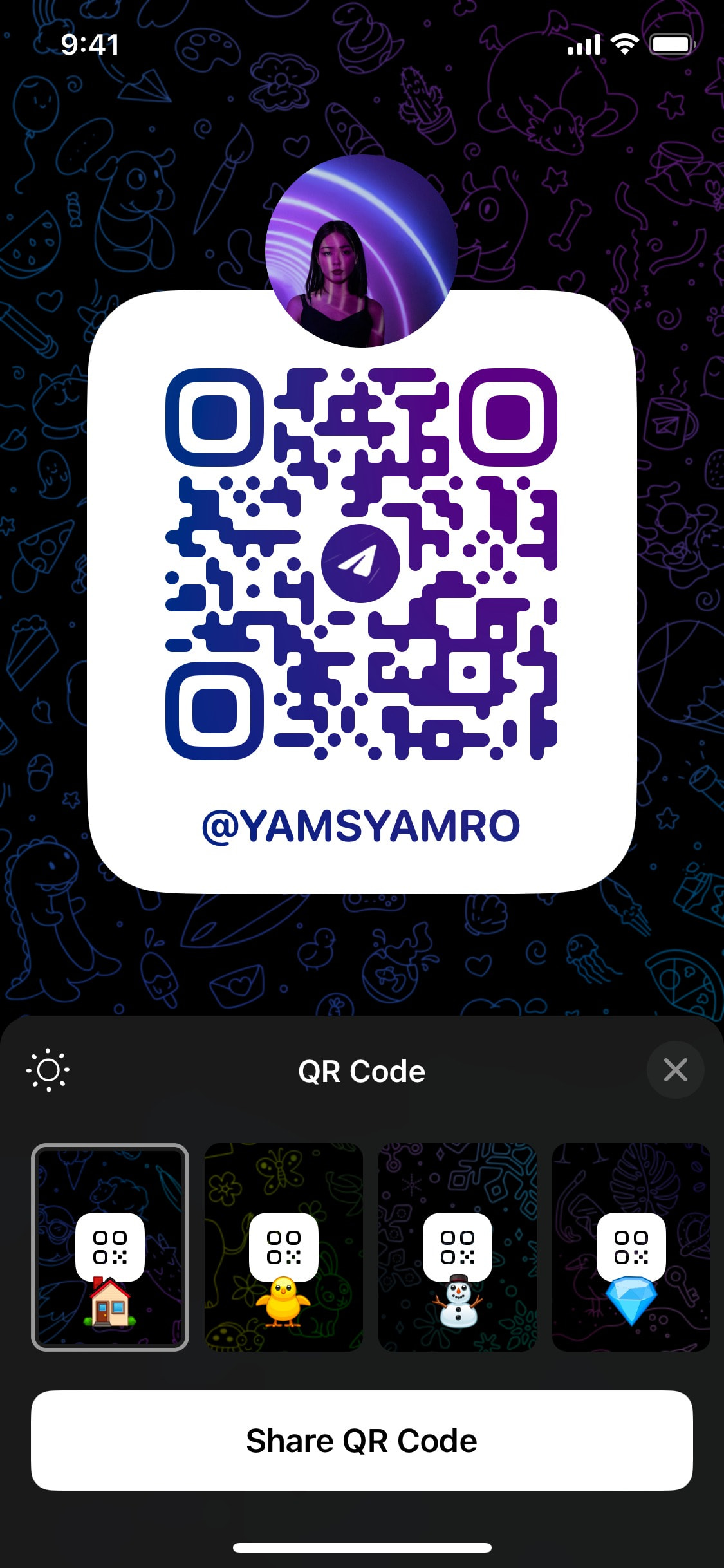 Telegram iOS screen 730