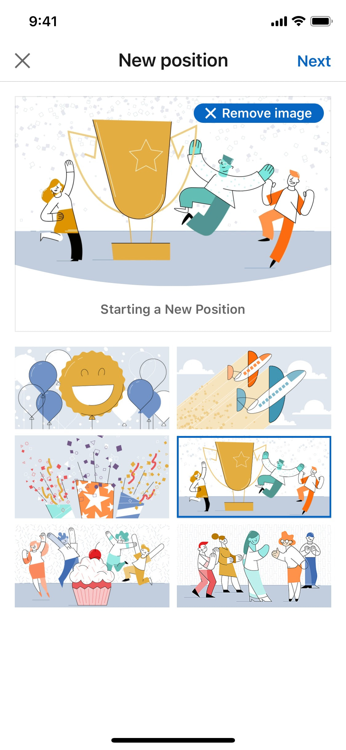 LinkedIn iOS screen 226