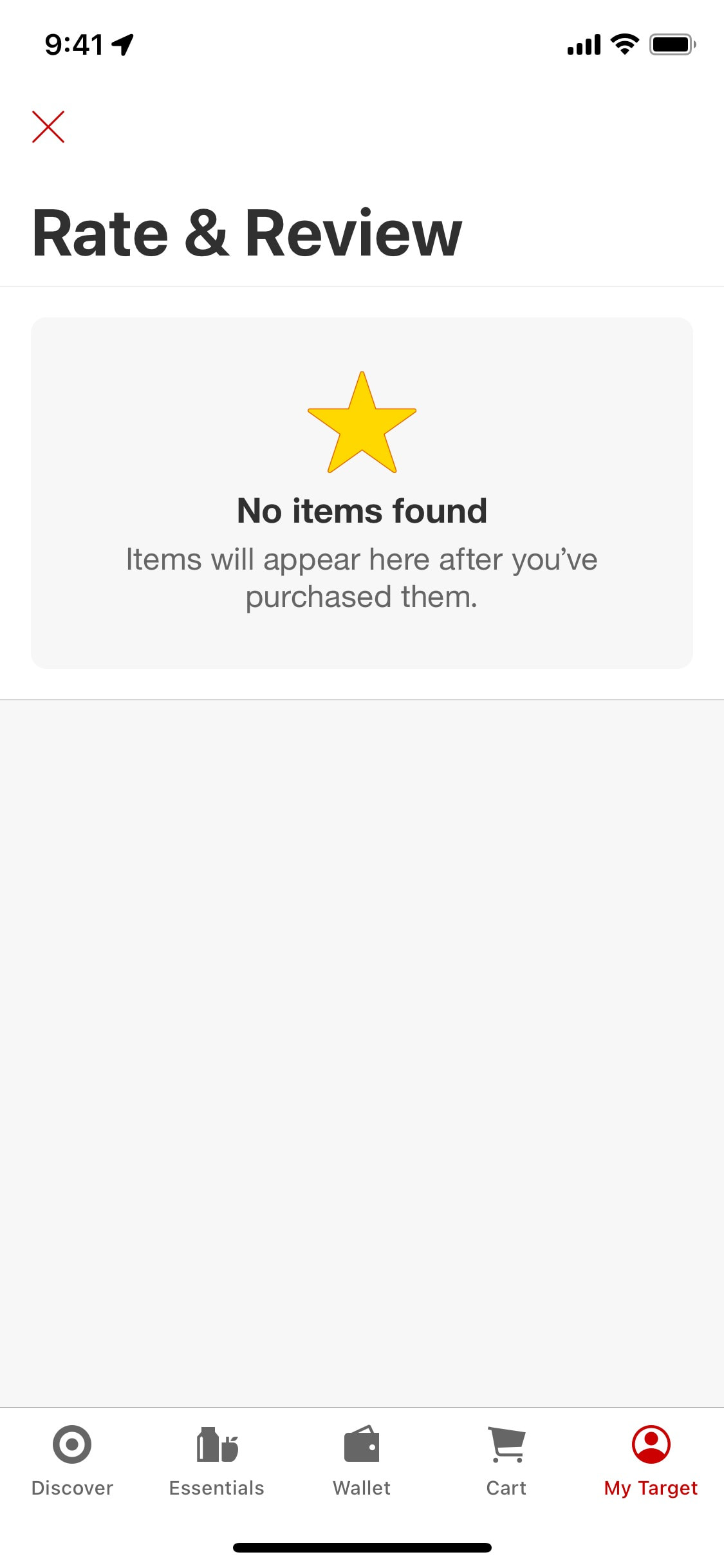Target iOS screen 551