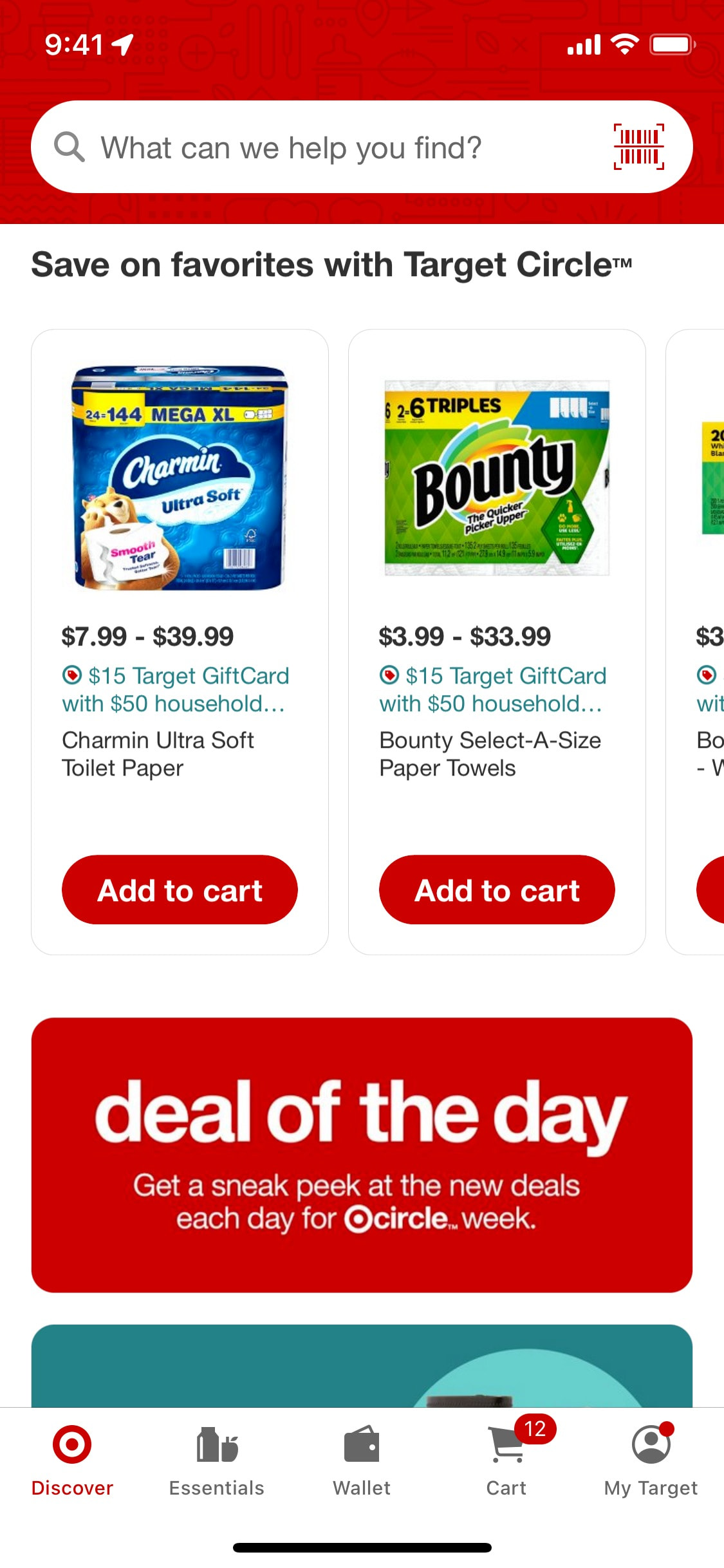 Target iOS screen 414