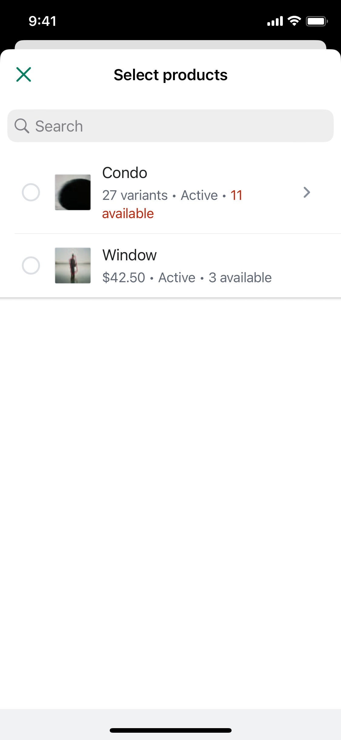 Shopify iOS screen 513