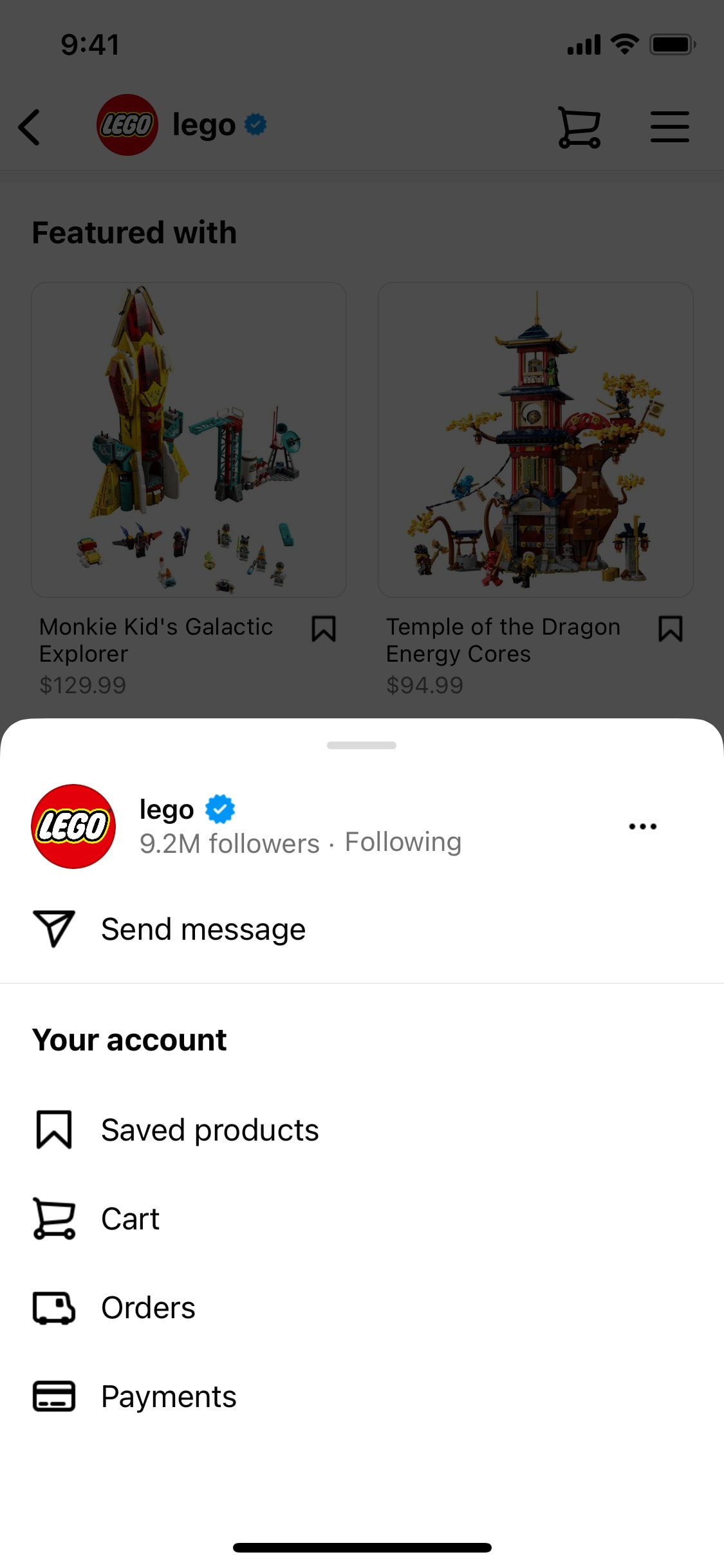 Instagram iOS screen 539