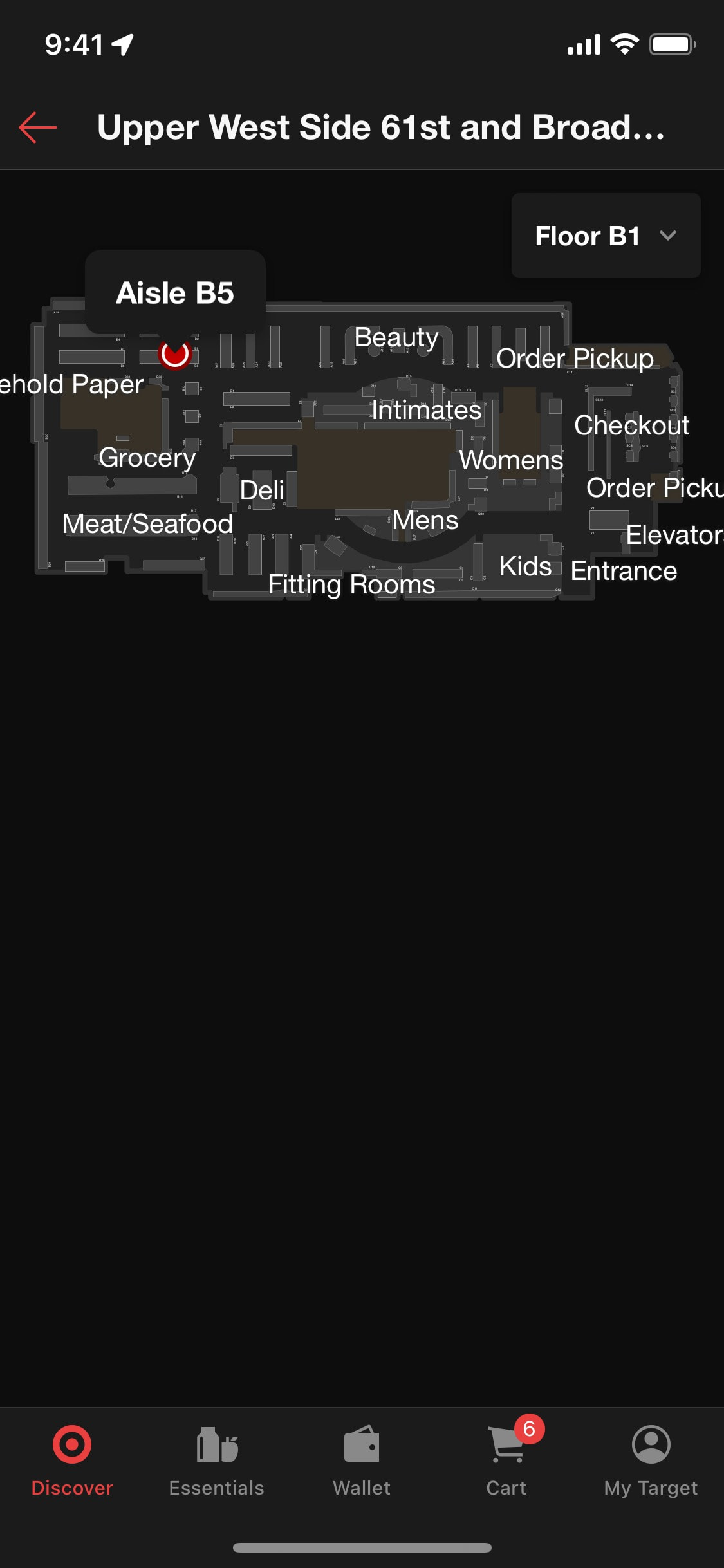 Target iOS screen 617