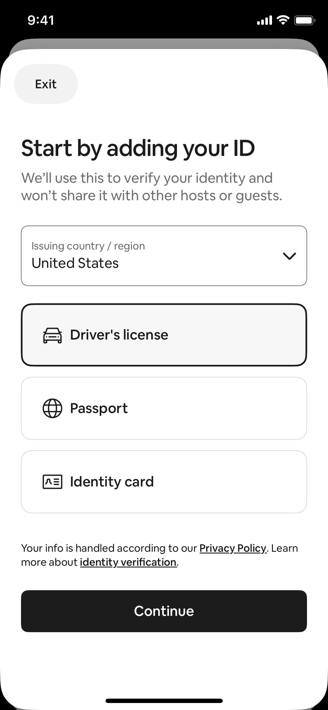 Airbnb iOS screen 189