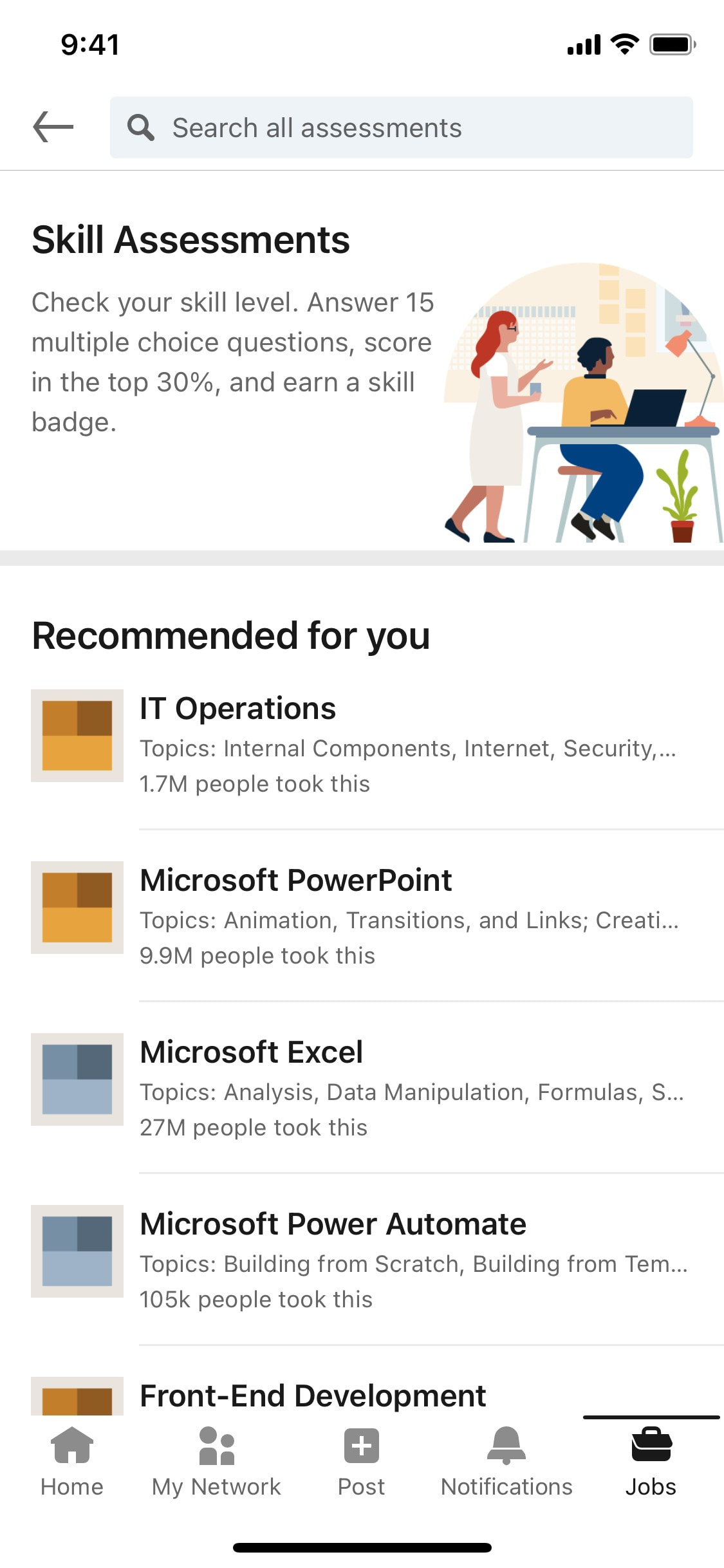 LinkedIn iOS screen 388