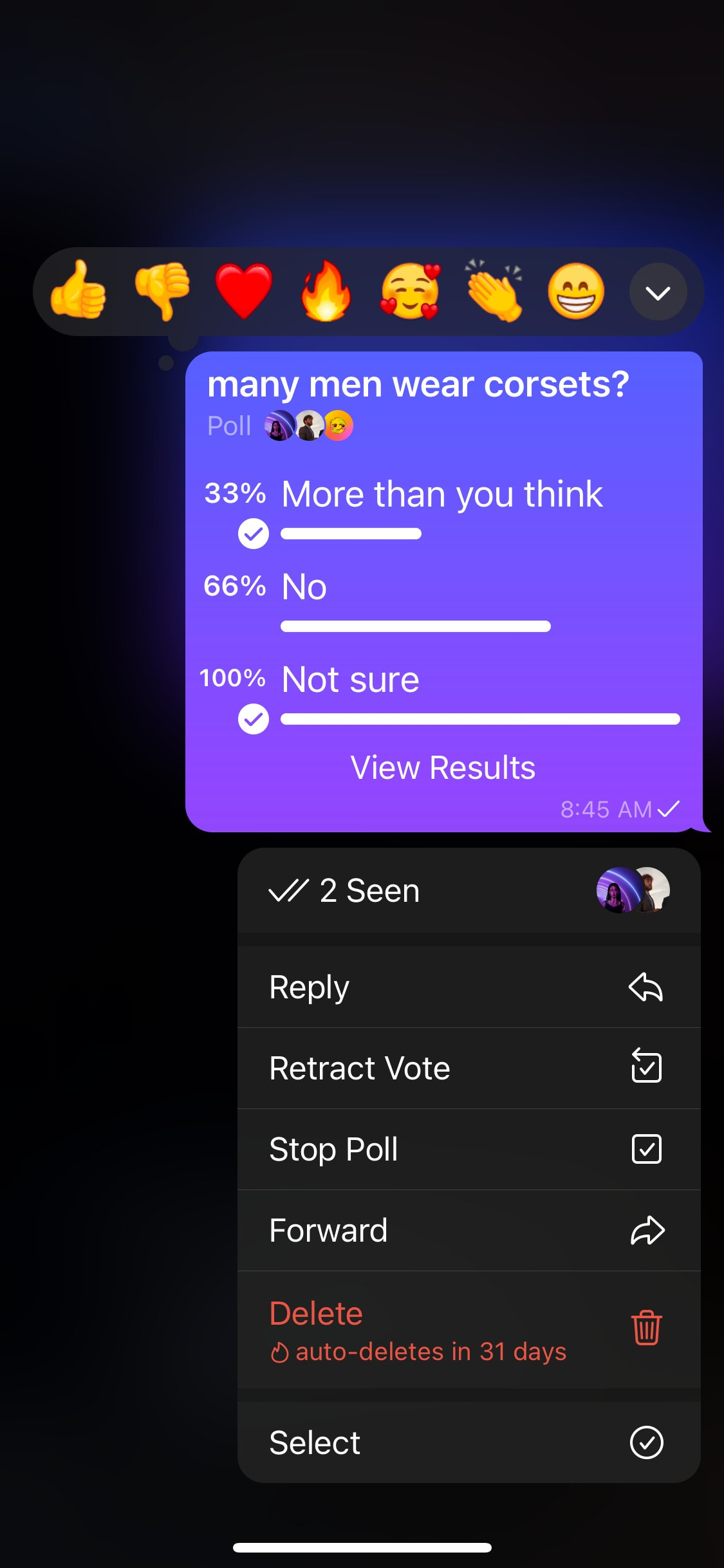 Telegram iOS screen 676