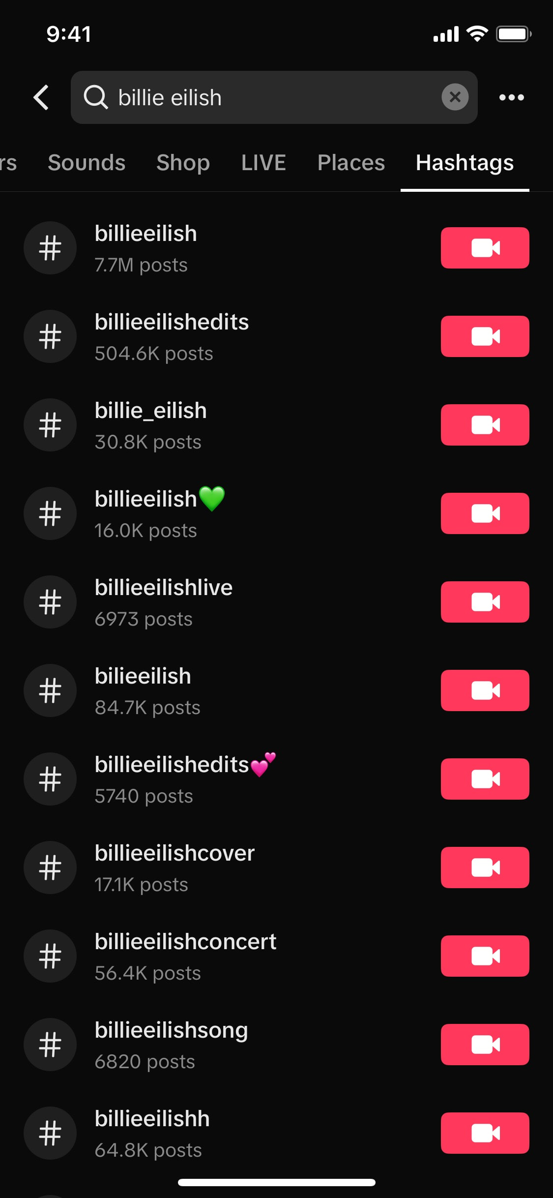 TikTok iOS screen 224