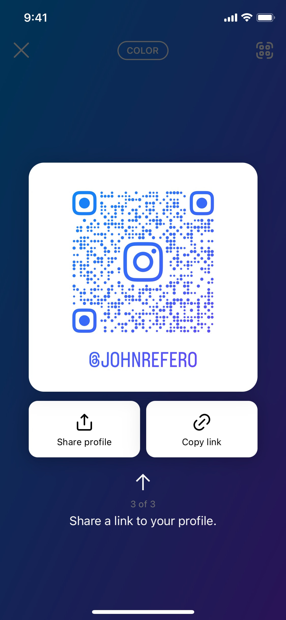 Instagram iOS screen 833