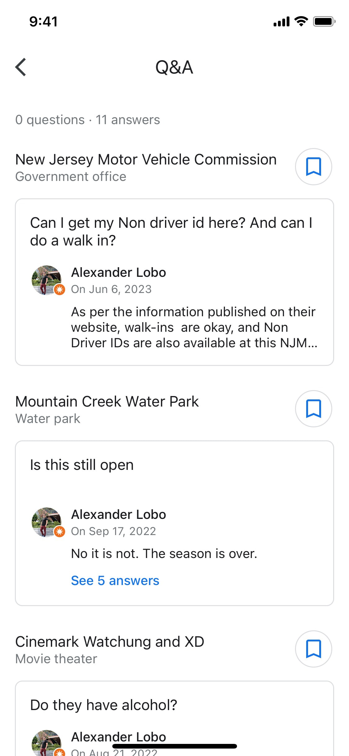 Google Maps iOS screen 282
